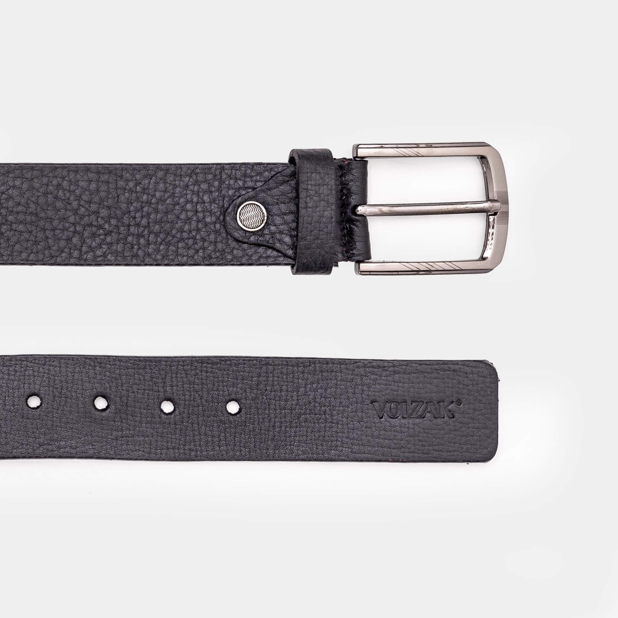 Volzak 001 Ceinture sport en cuir Noir