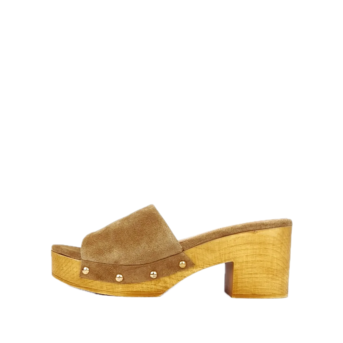 Volzak 50 Camel suede sandal