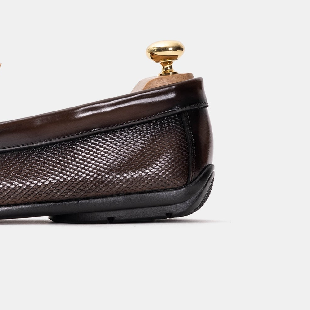 Volzak 5138 Vintage Brown Demaskable Leather Moccasin