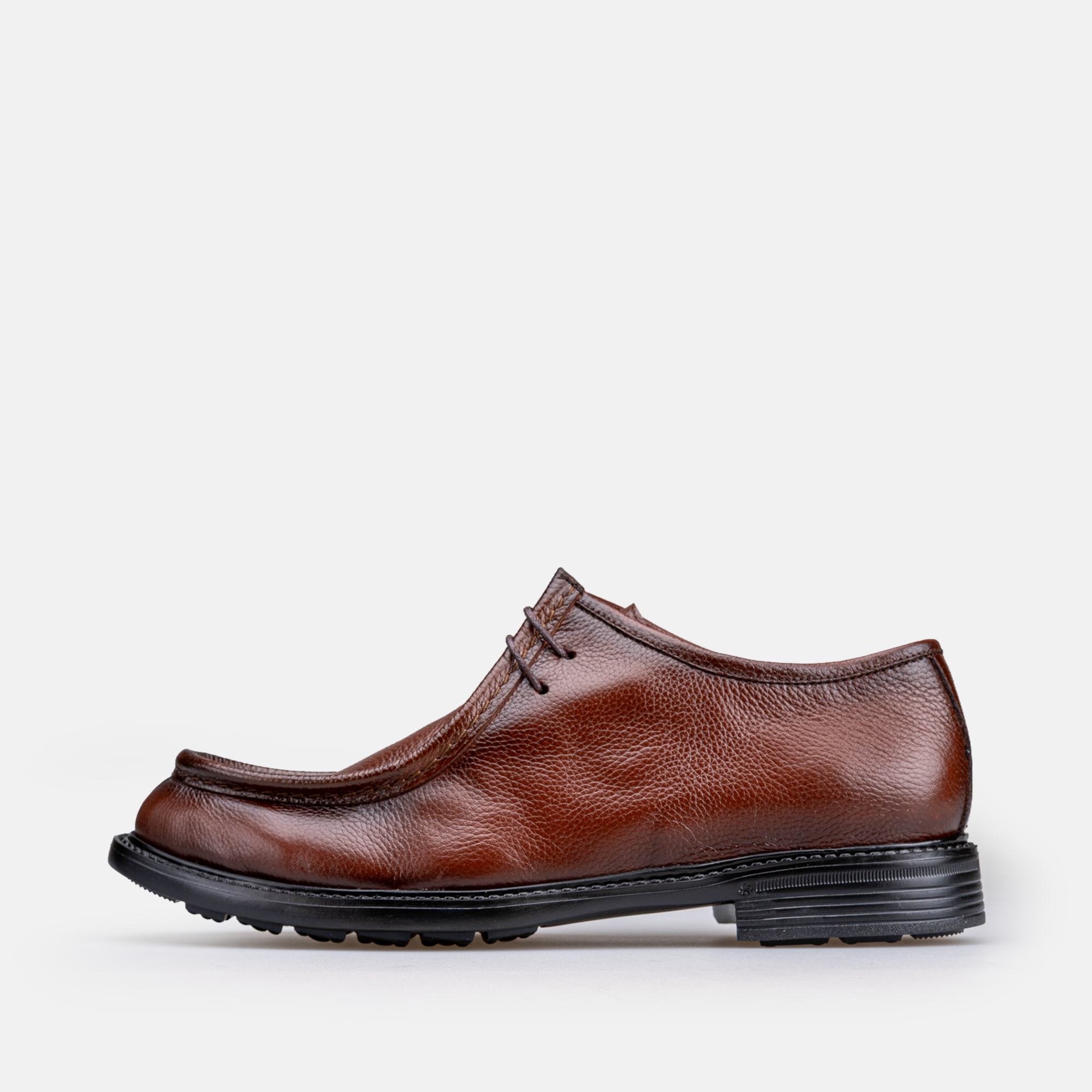 Volzak 5545 chaussure en cuir Marron Grainé