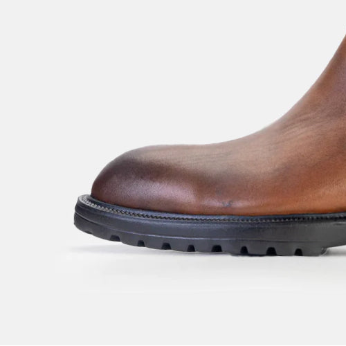 Volzak 5302 Vintage Brown Leather Ankle Boot