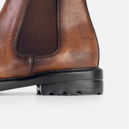 Volzak 5302 Vintage Brown Leather Ankle Boot