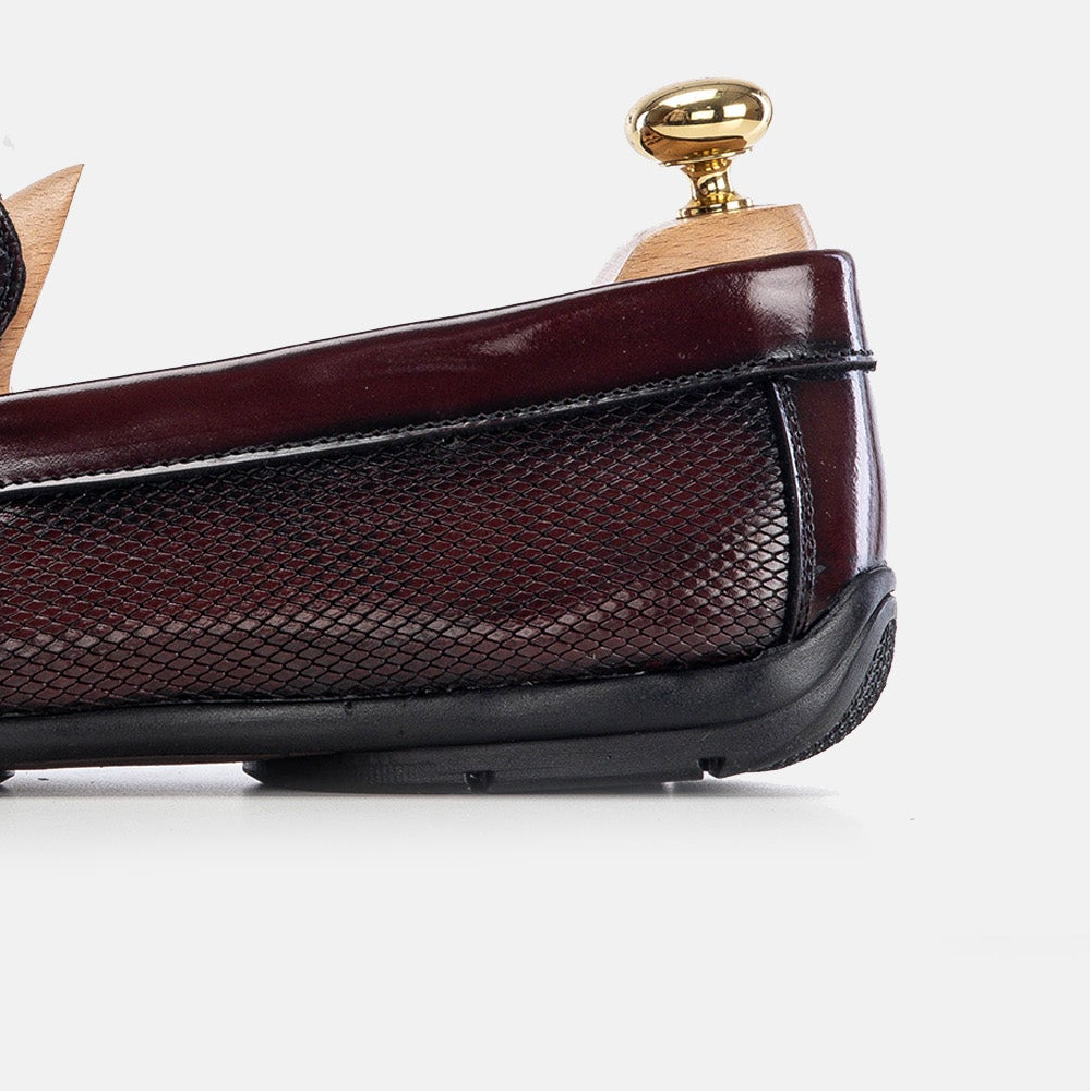 Volzak 5138 Bordeaux Demaskable Leather Moccasin