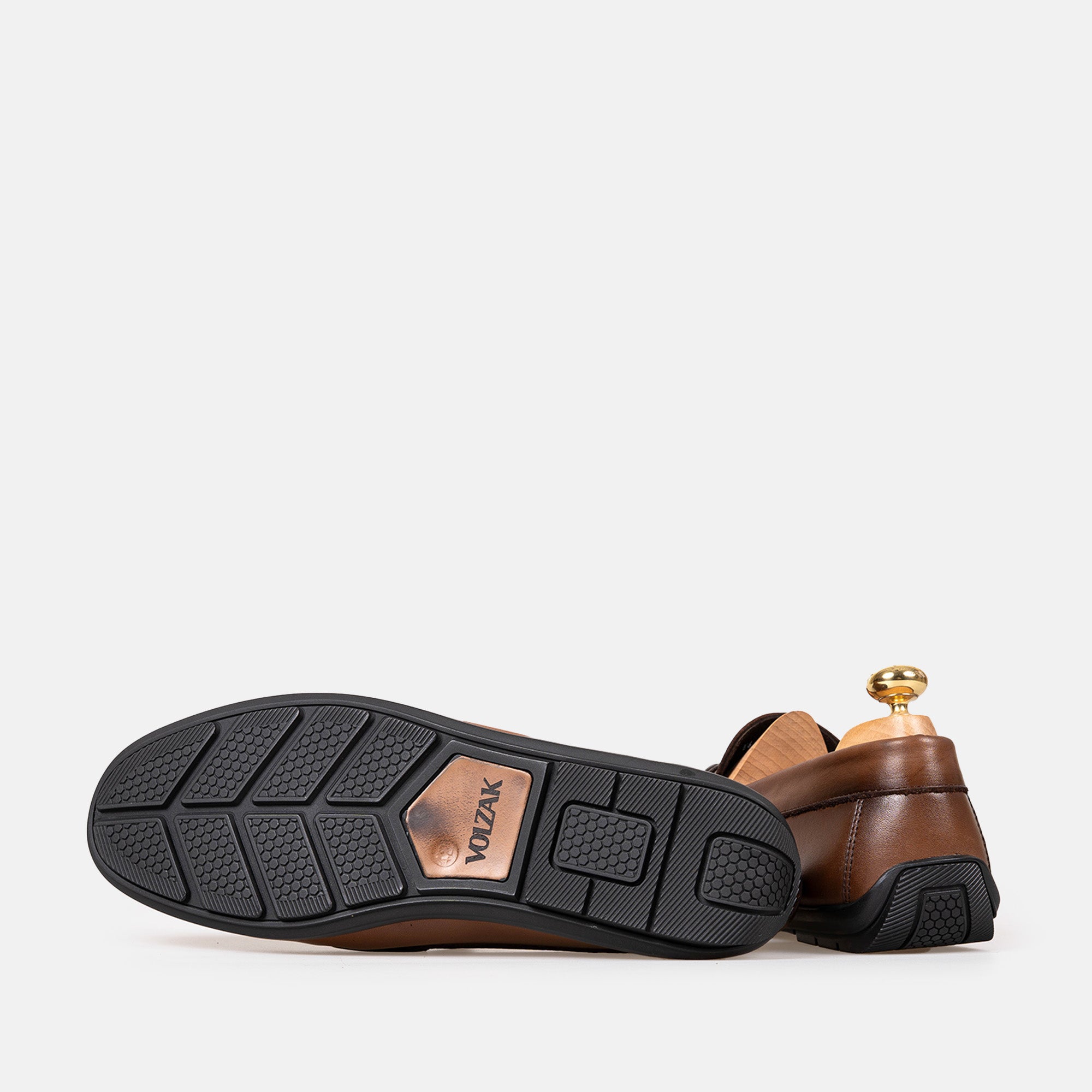 Volzak 5419 Vintage Brown Leather Moccasin