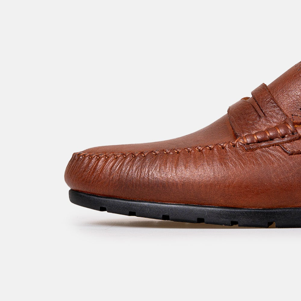 Volzak 0100 Camel Leather Moccasin