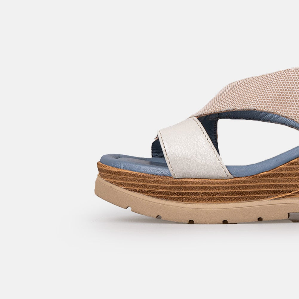 Volzak 5014 Sandale en cuir Beige