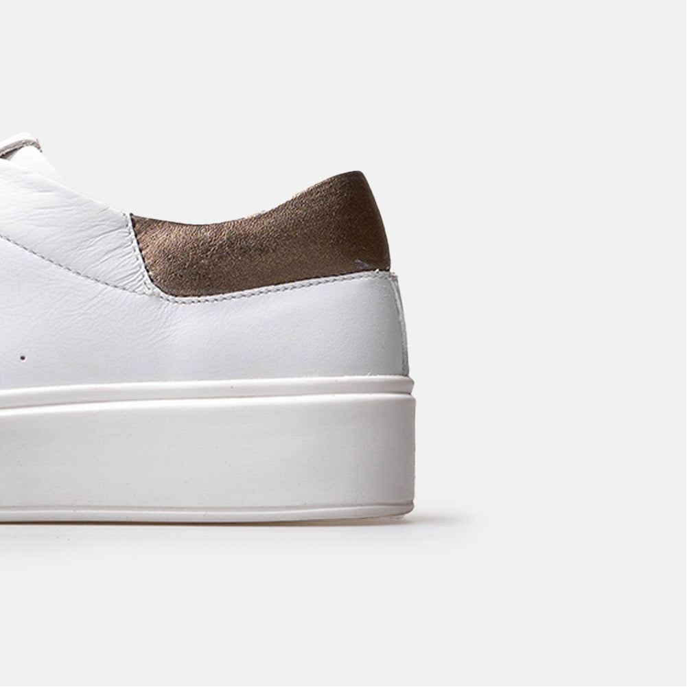 Volzak 2525 Basket en cuir Blanc