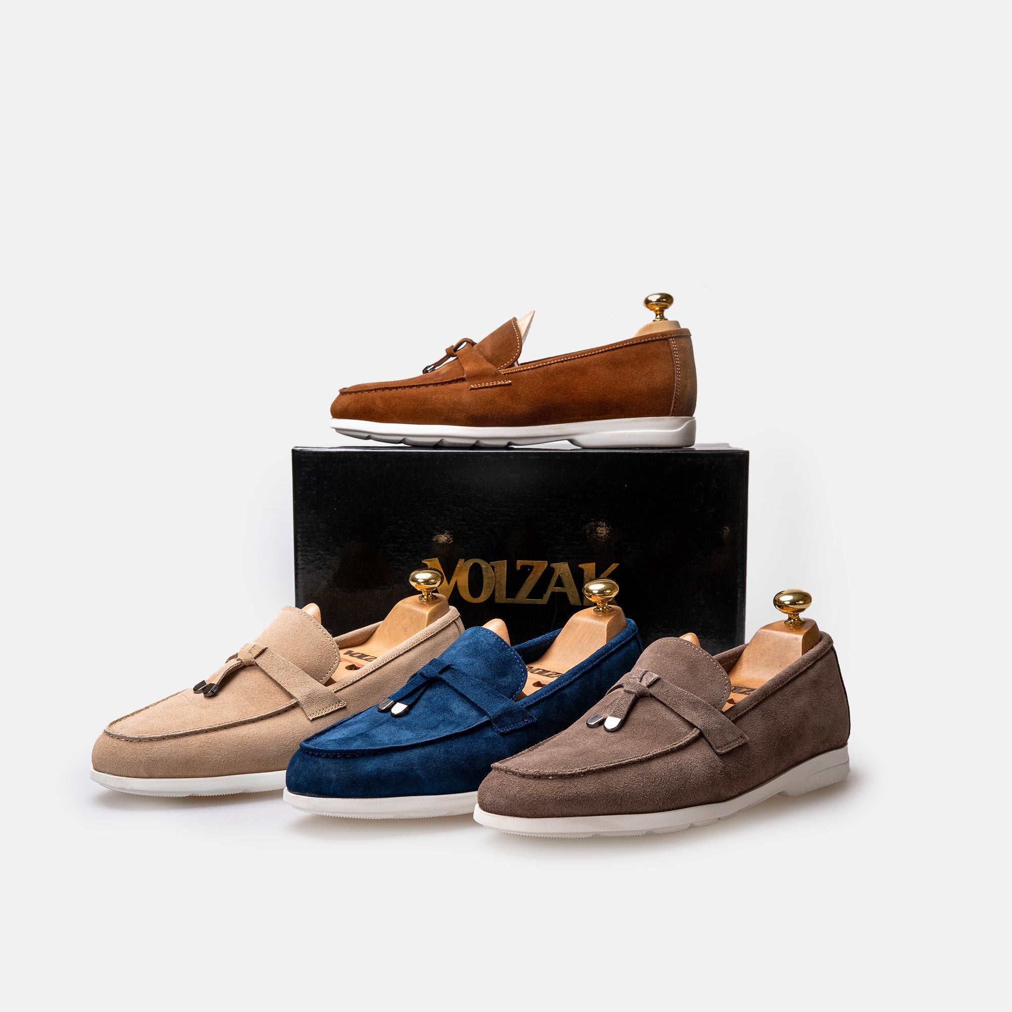 Volzak 3062 Taupe suede moccasin