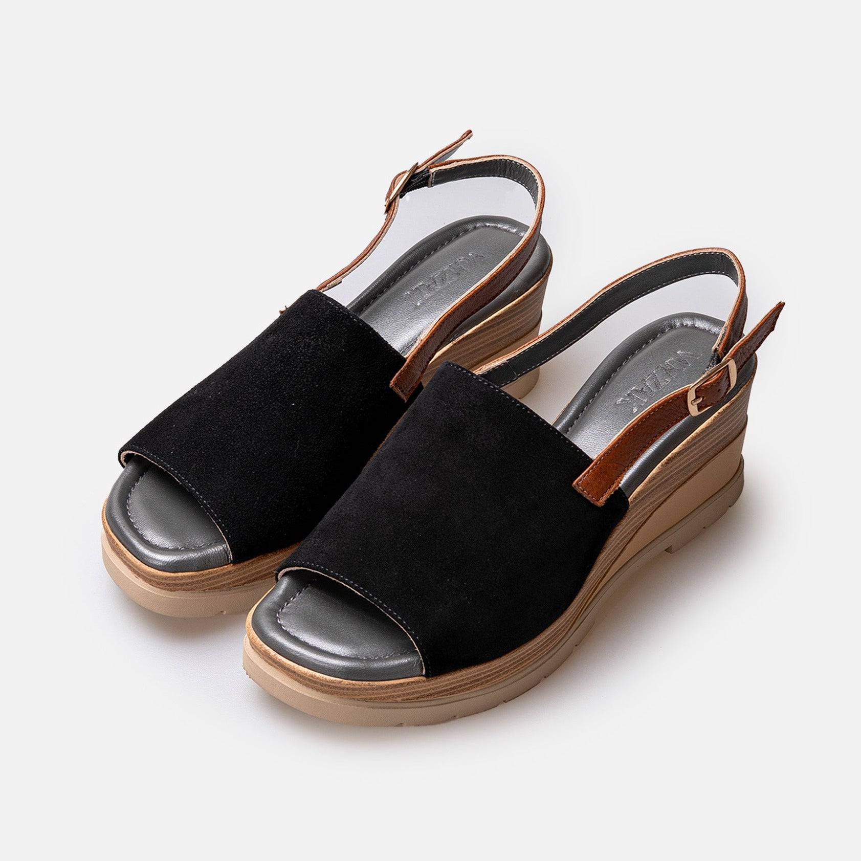 Volzak 5010 Suede sandal Black