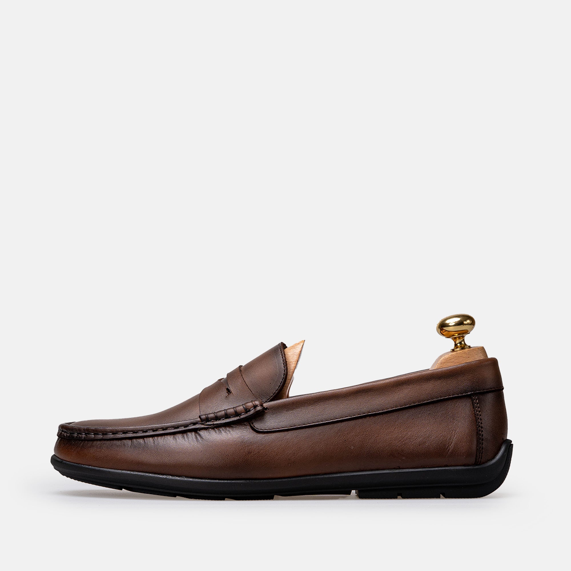 Volzak 5420 Vintage Brown Leather Moccasin