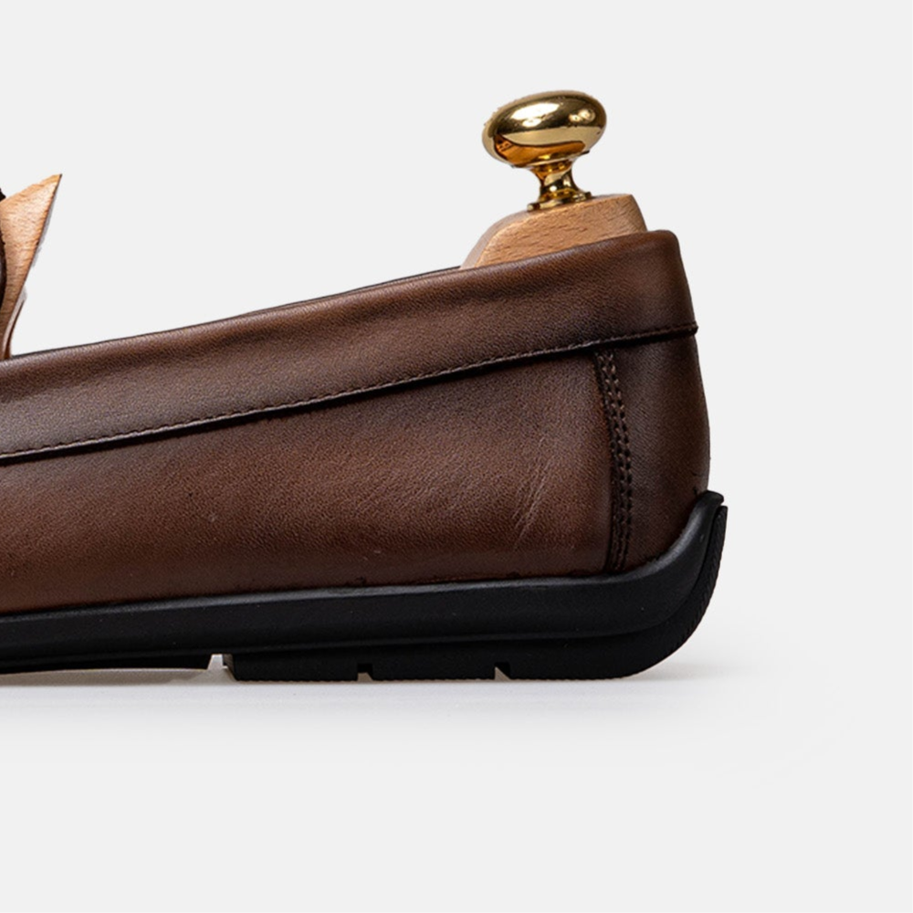 Volzak 5420 Vintage Brown Leather Moccasin