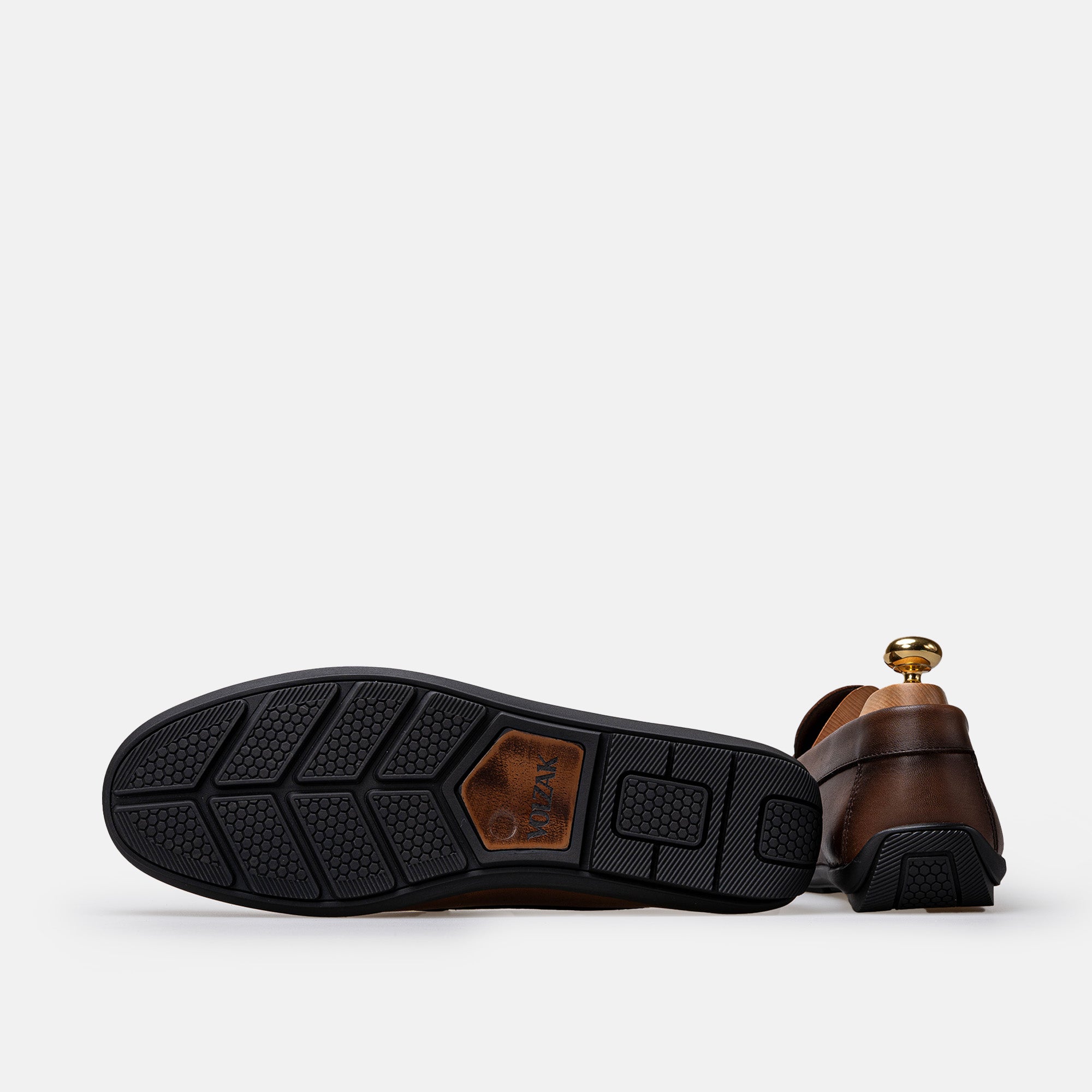 Volzak 5420 Vintage Brown Leather Moccasin