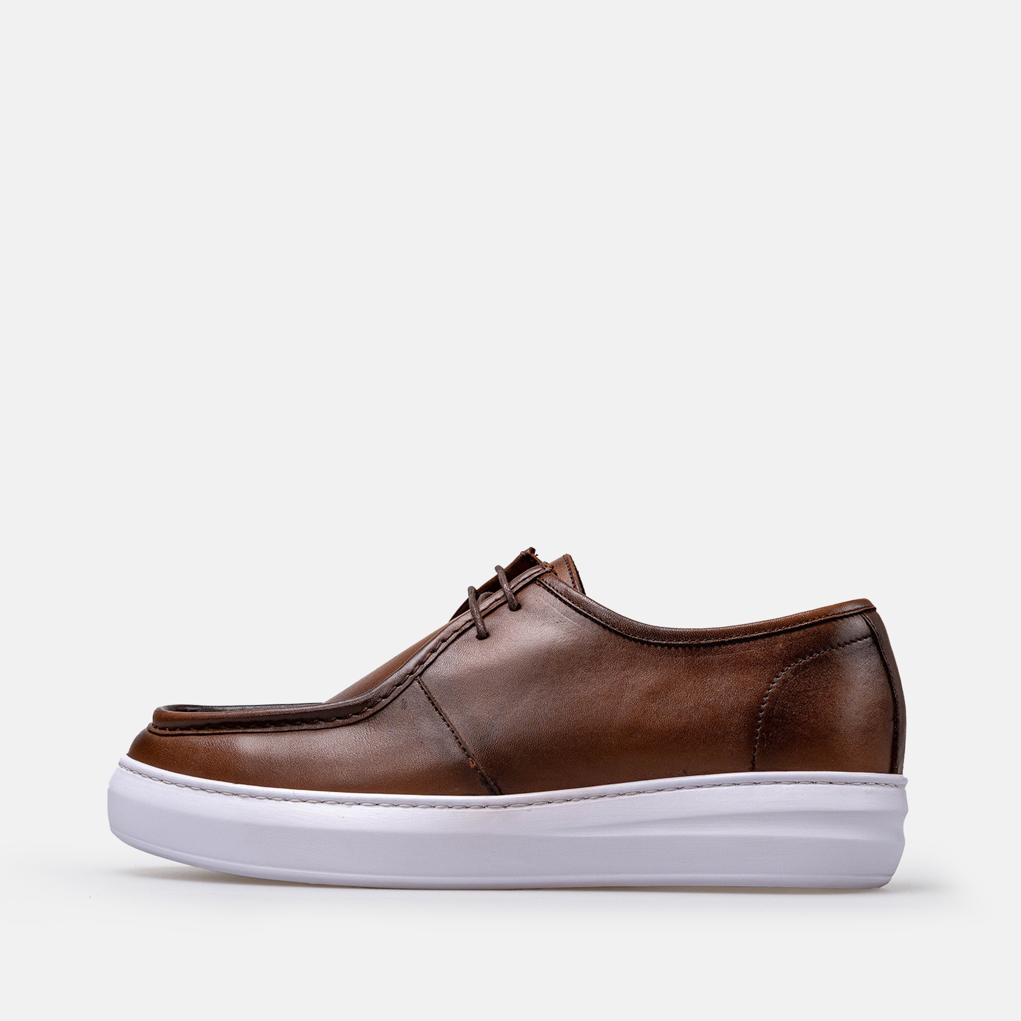 Volzak 5418 Vintage Brown Leather Sneakers