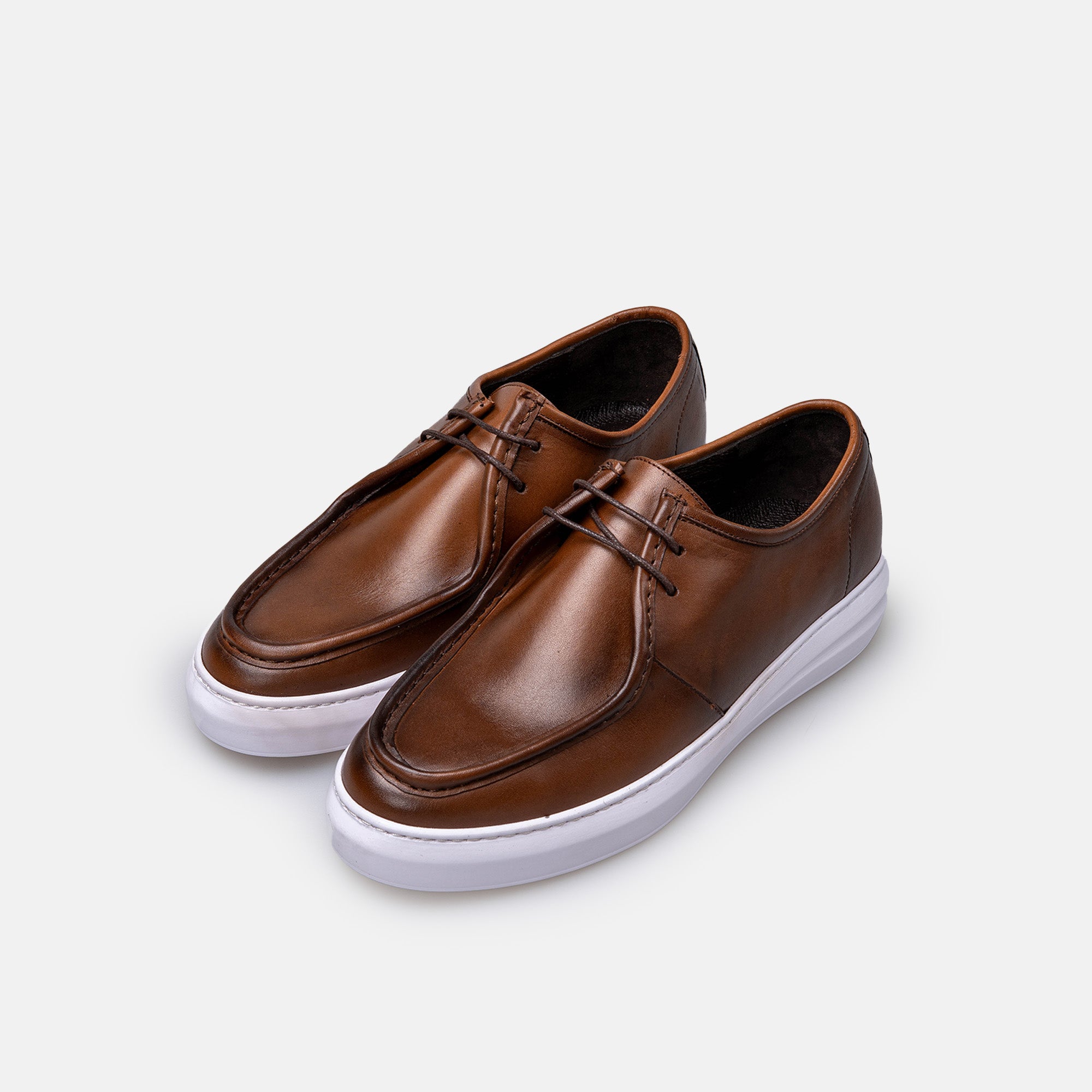 Volzak 5418 Vintage Brown Leather Sneakers