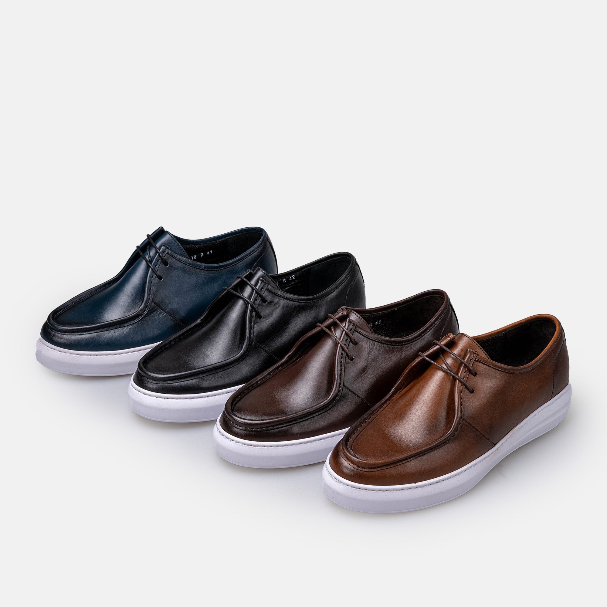 Volzak 5418 Black leather sneaker