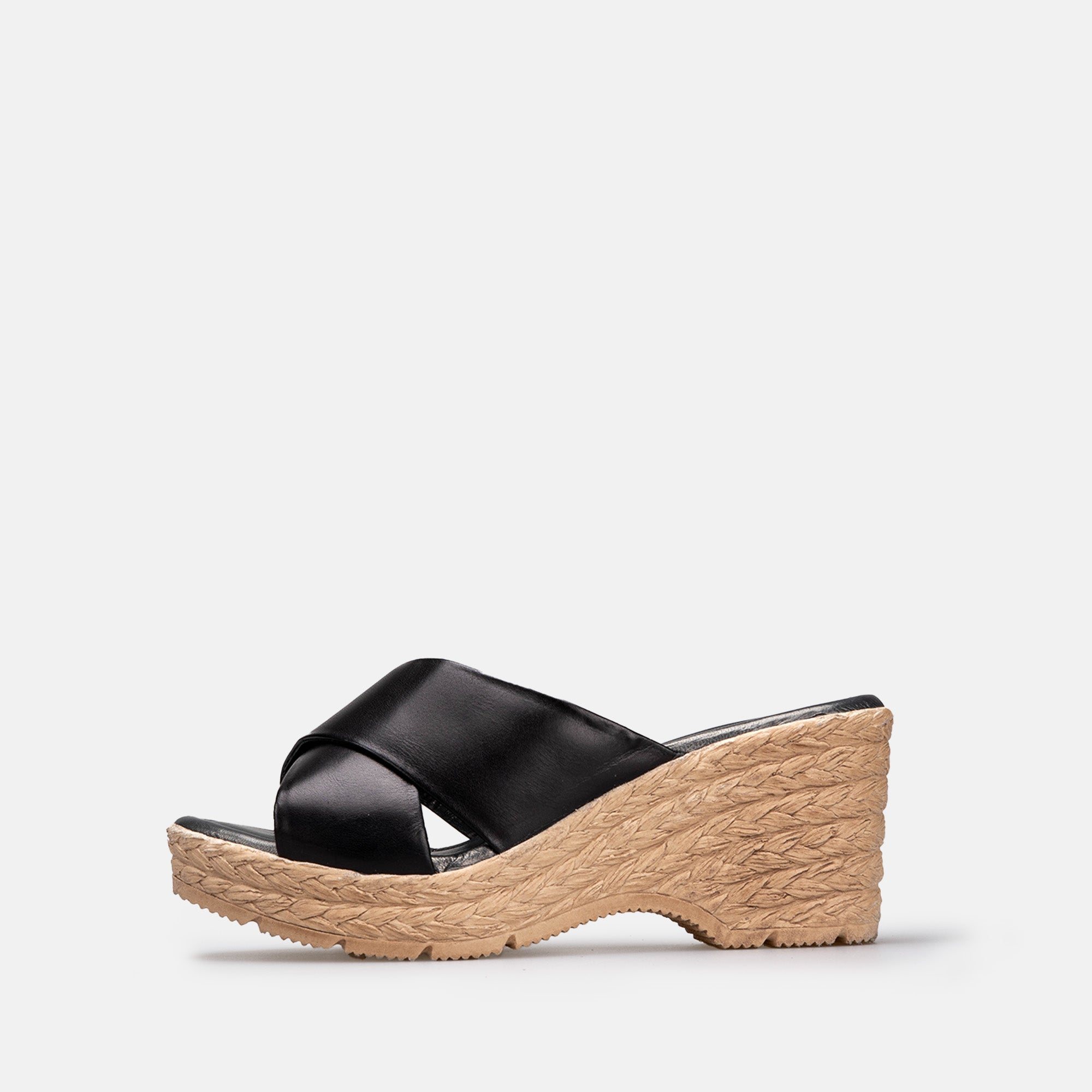 '149 Black Leather Sandal