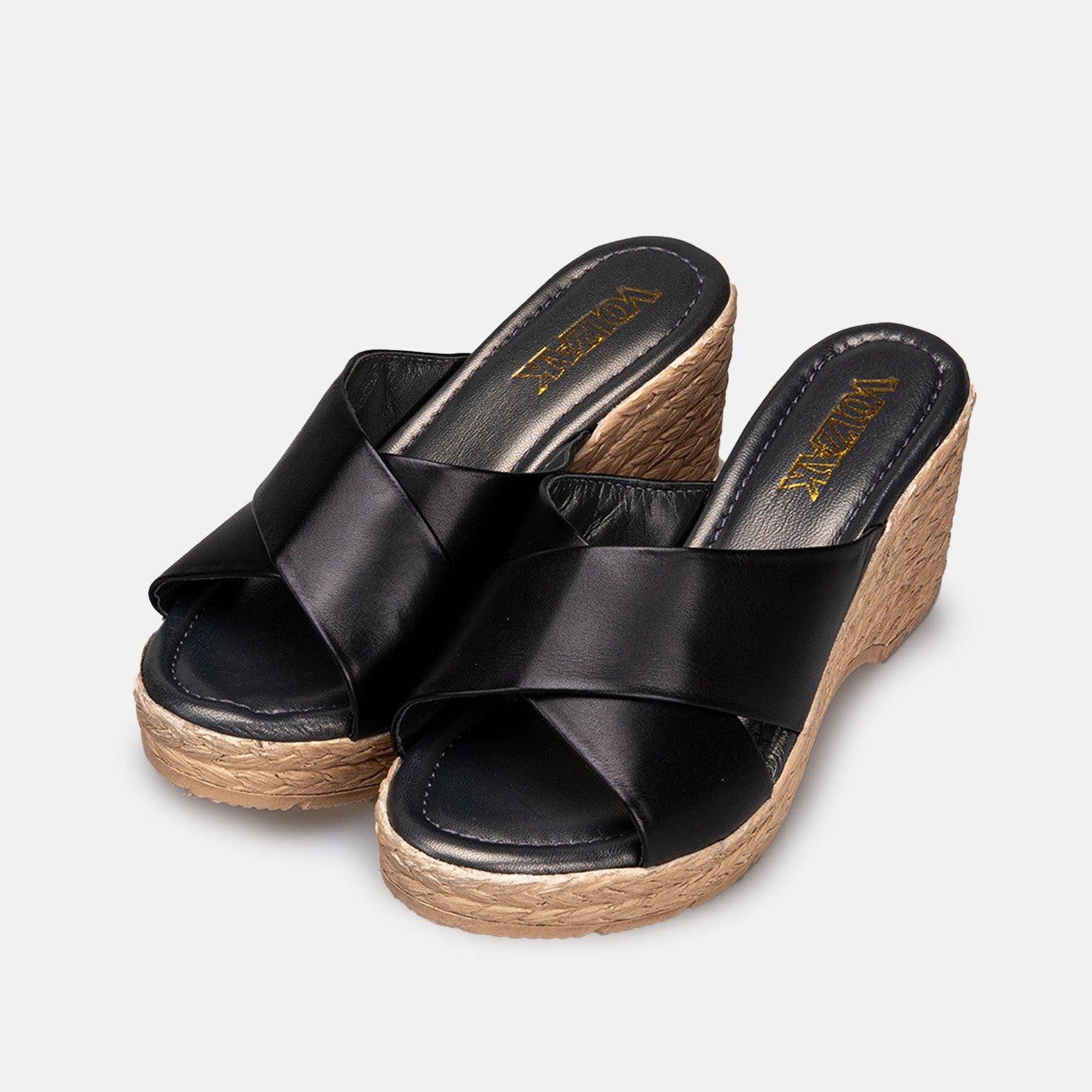 Volzak 149 Sandale en cuir Noir