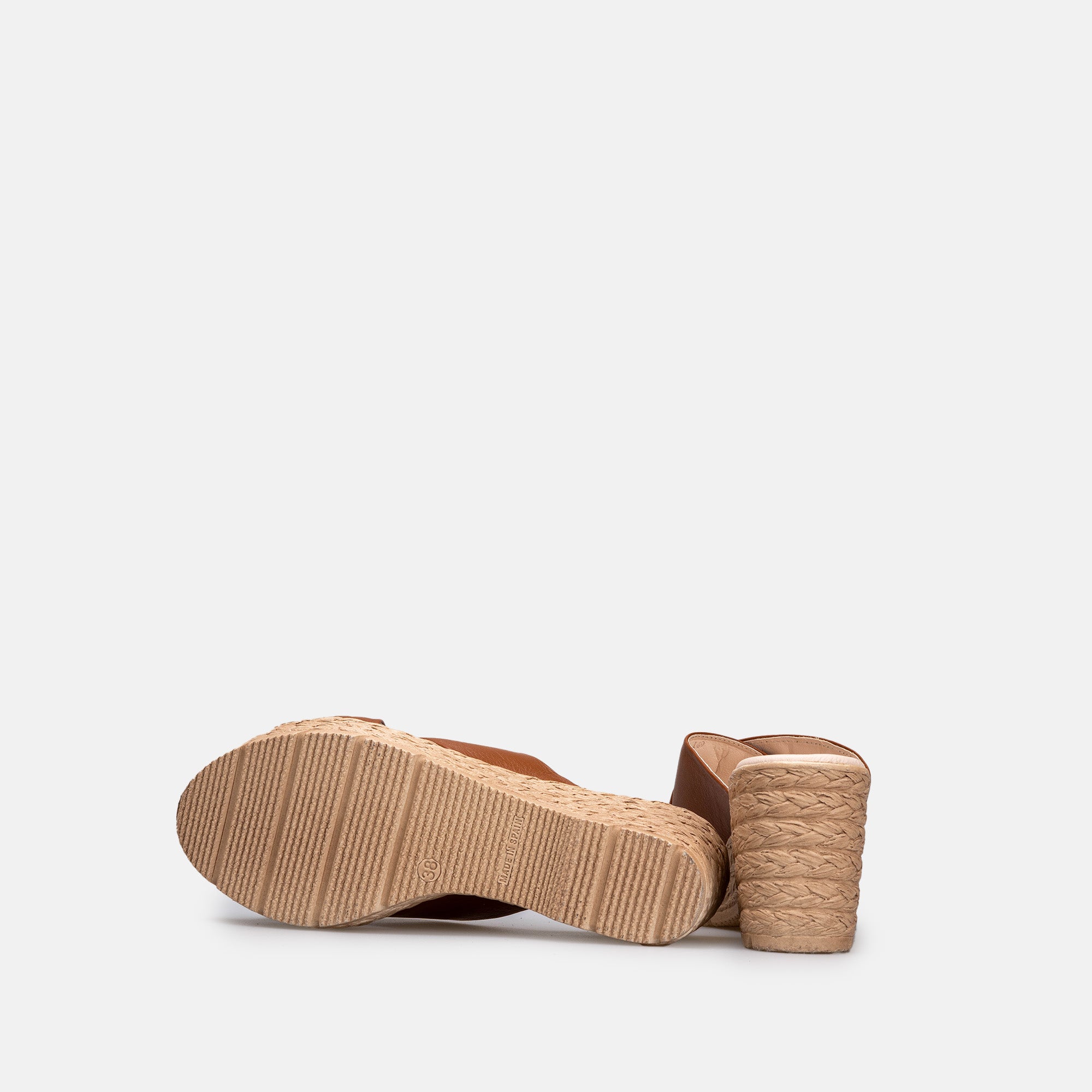 Volzak 149 Sandale en cuir Camel