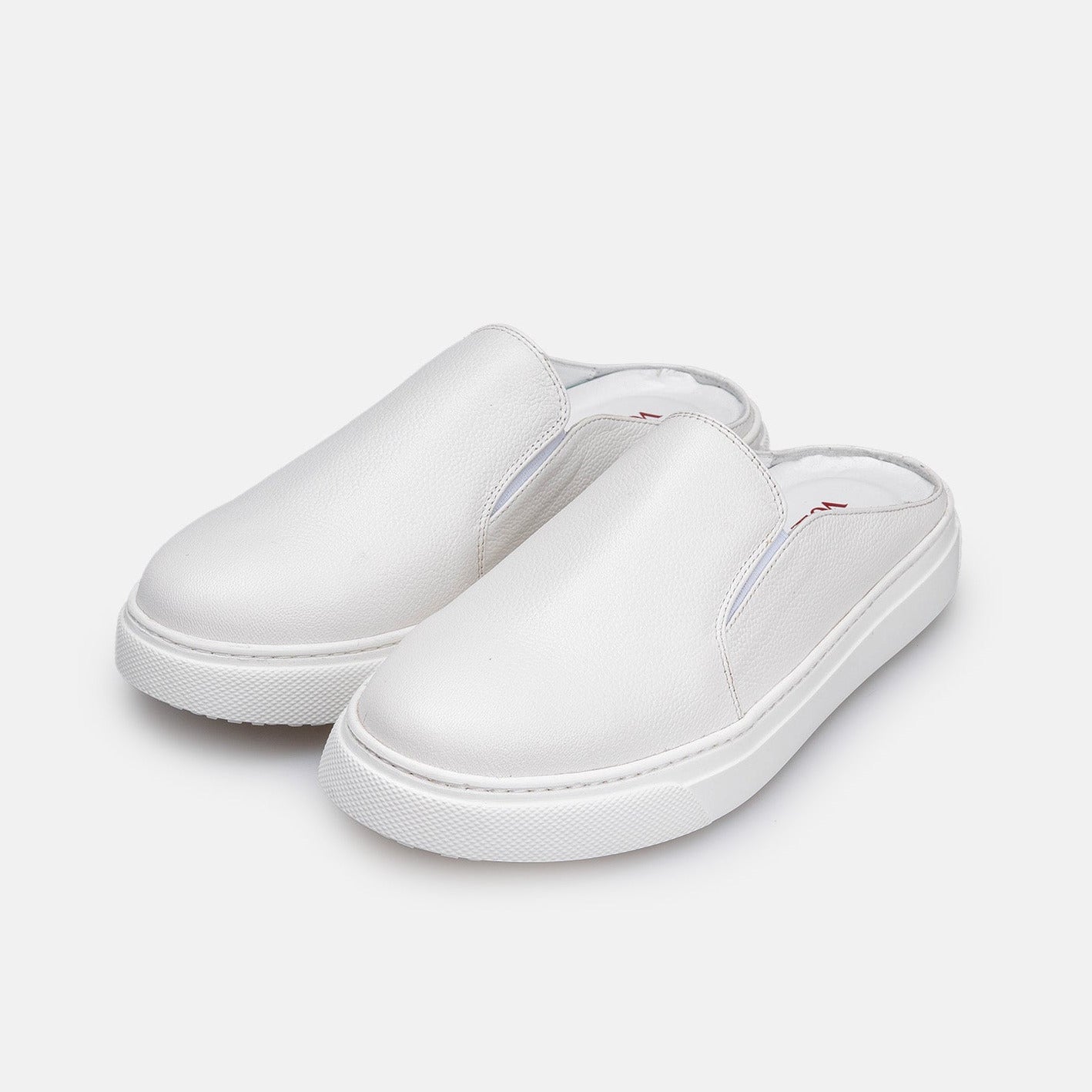 Volzak 301 Mule en cuir Blanc