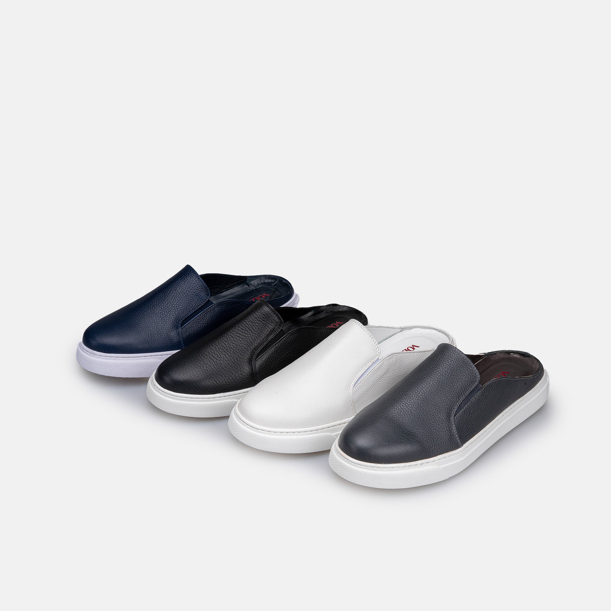 Volzak 301 Mule en cuir Noir