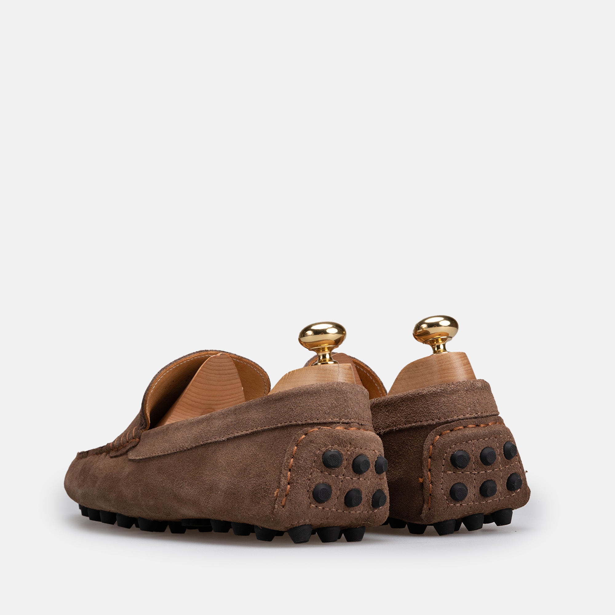 Volzak 2000 Mocassin en daim Taupe