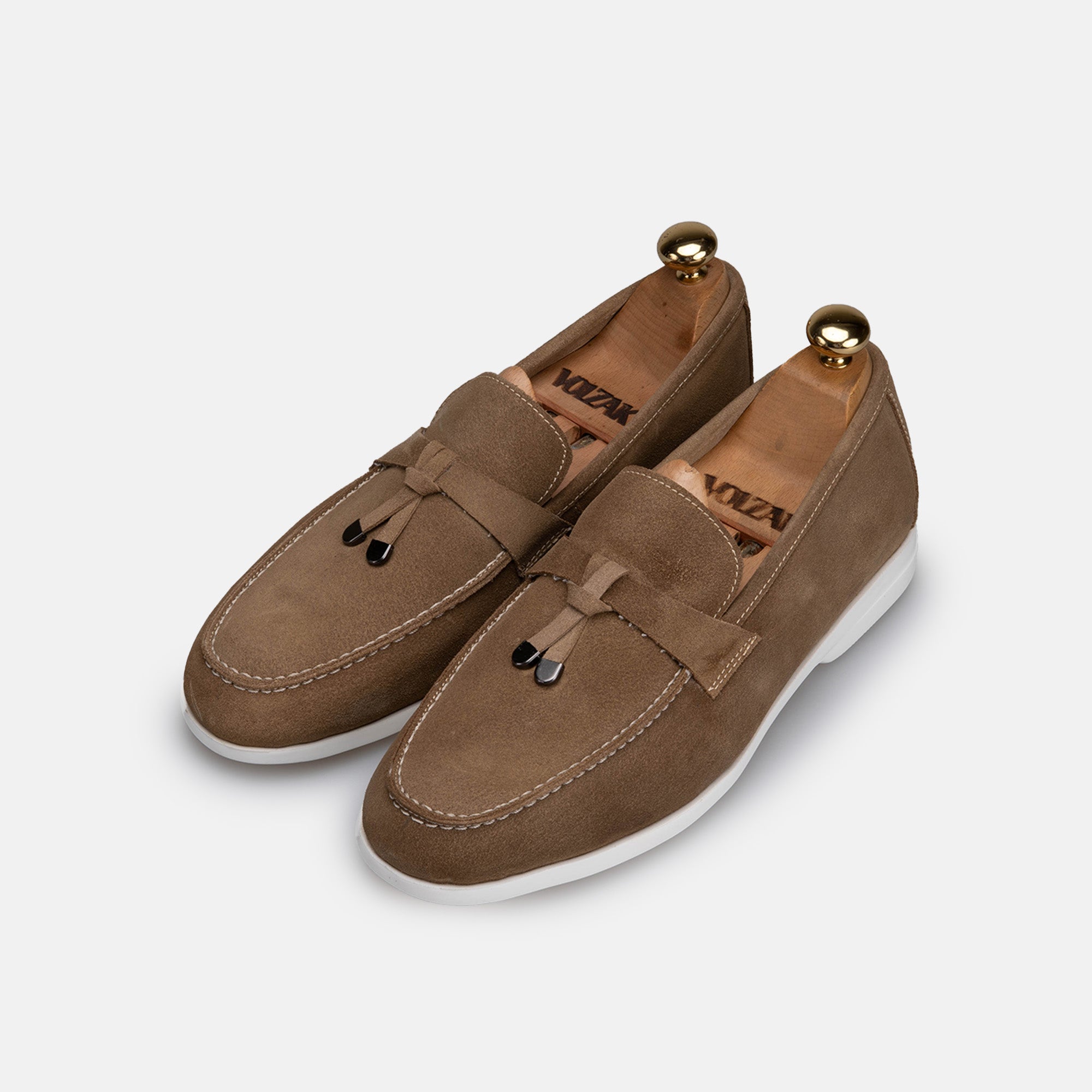Volzak 3062 Beige suede moccasin
