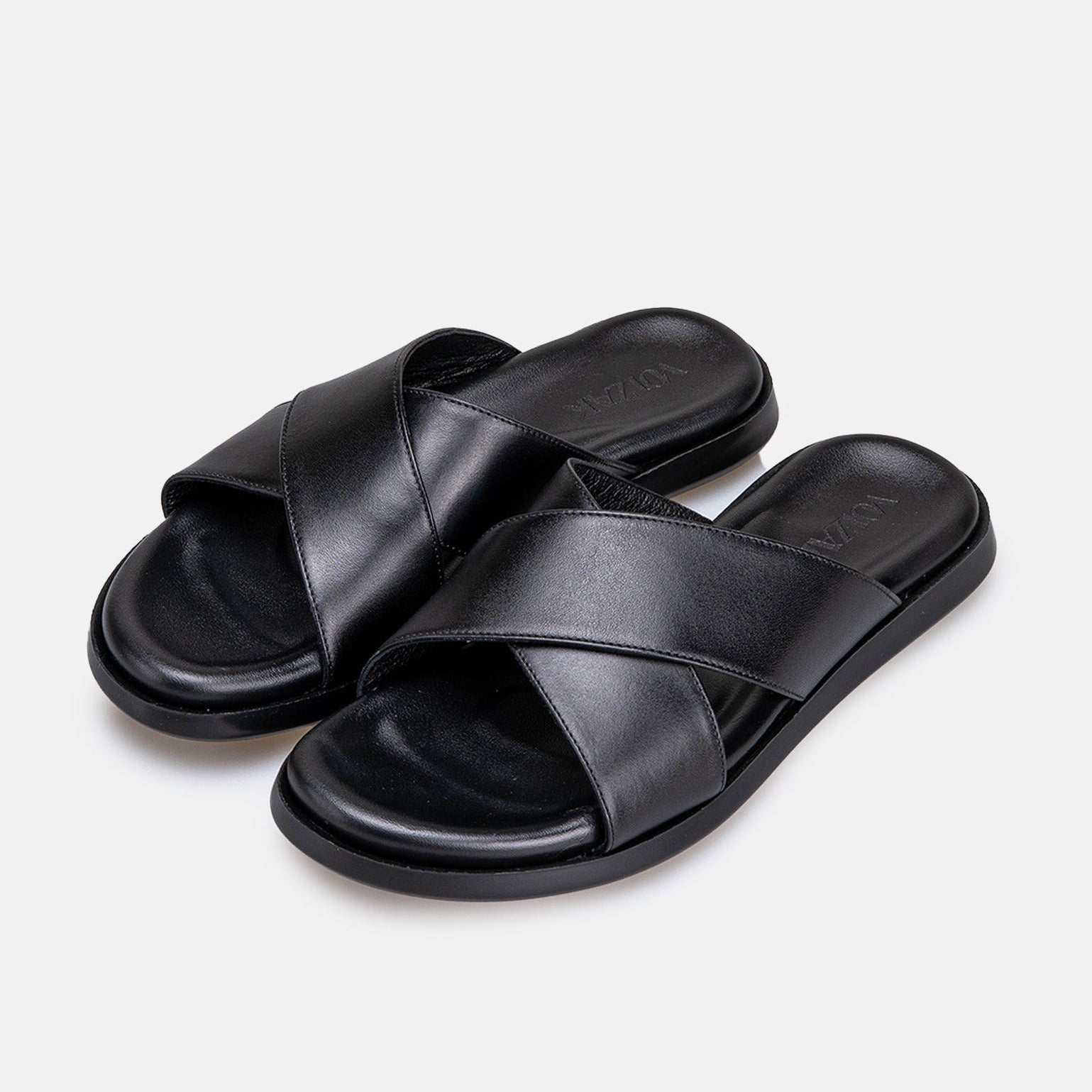 Volzak 5425 Sandale en cuir Noir