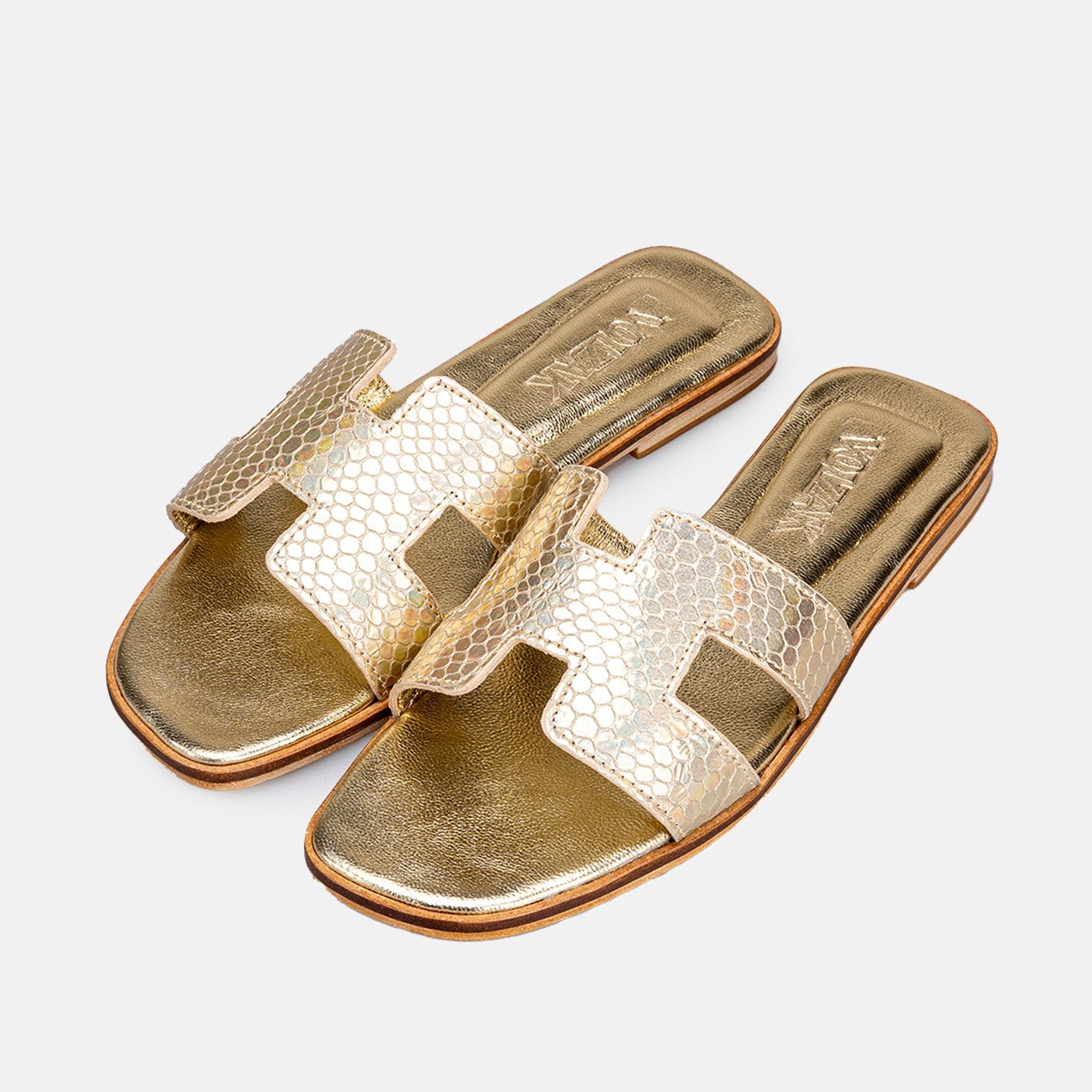 Volzak 900 Sandale en cuir Doré (Édition Limitée)