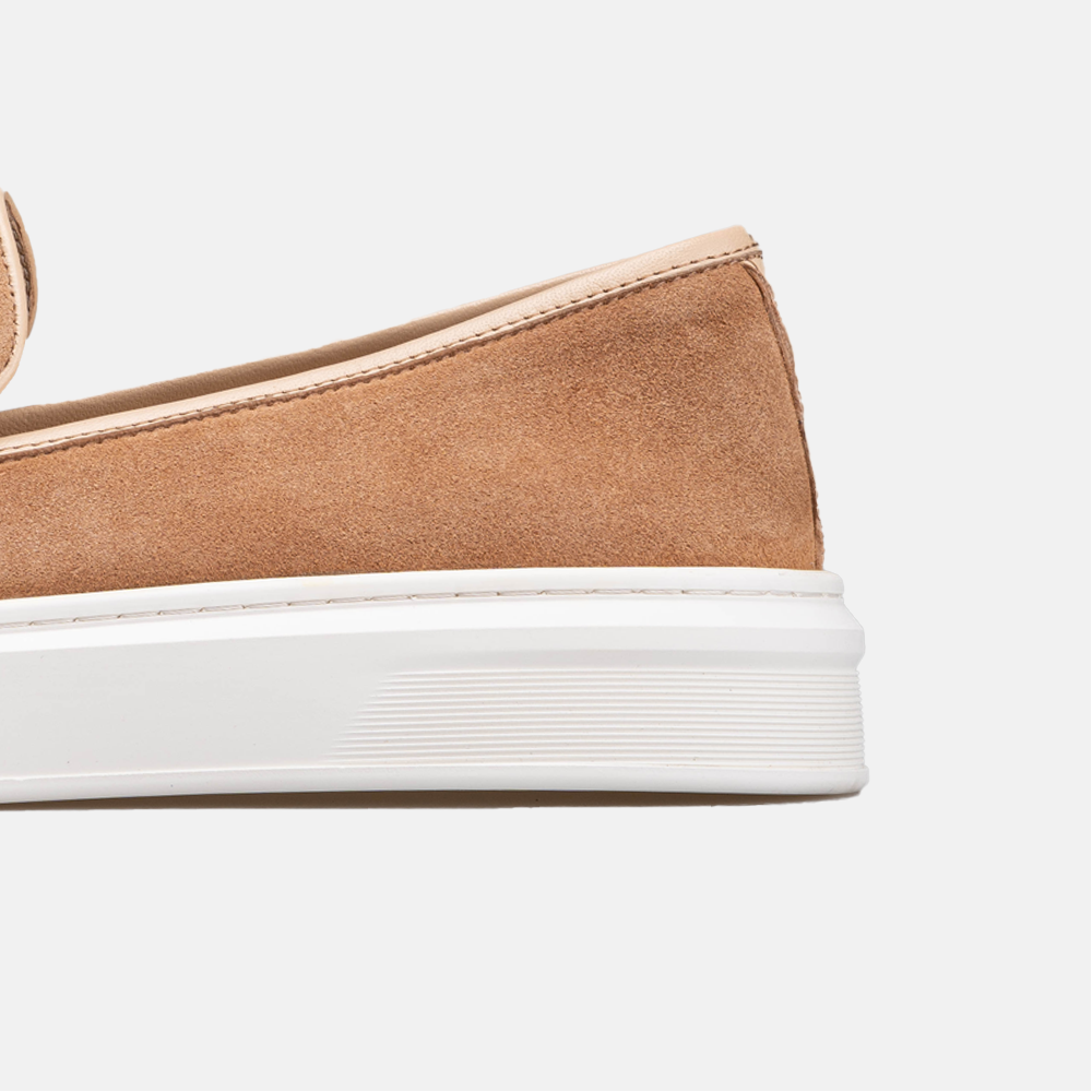 Volzak 2149 basket en daim Beige