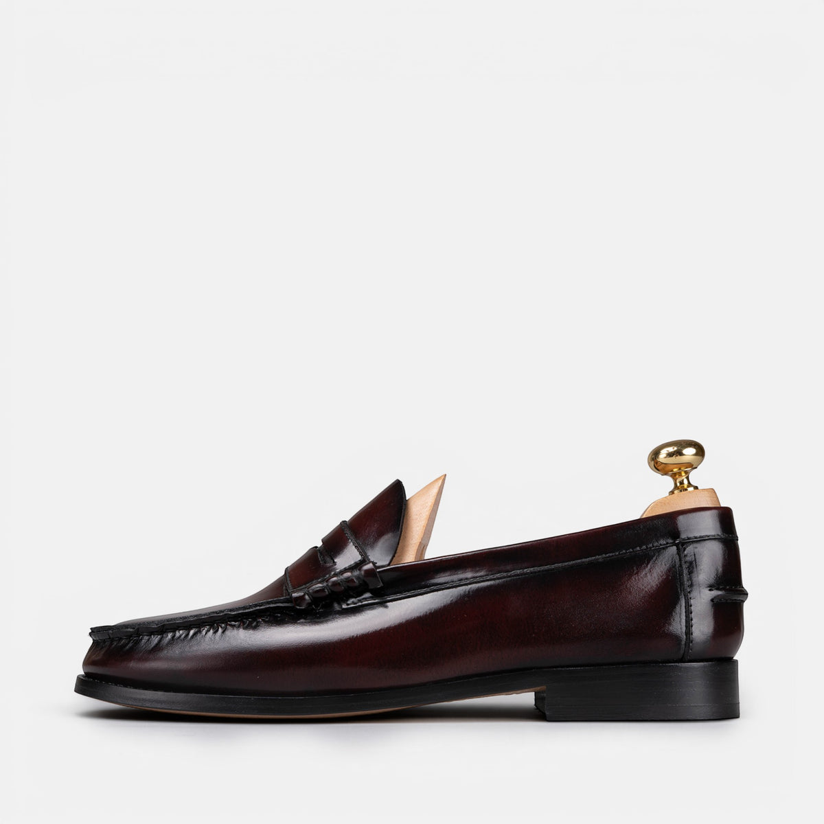 Volzak 315 Bordeaux Detachable Leather Penny Loafer