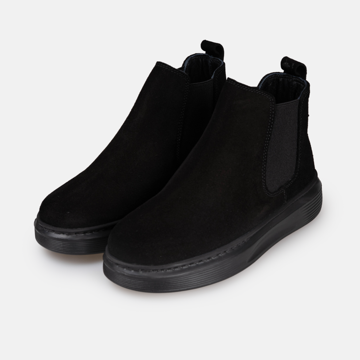 Volzak 07 Bottine enfant en daim Noir