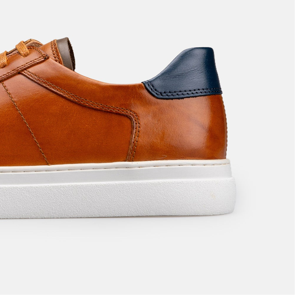 Volzak 7011 basket en cuir Camel