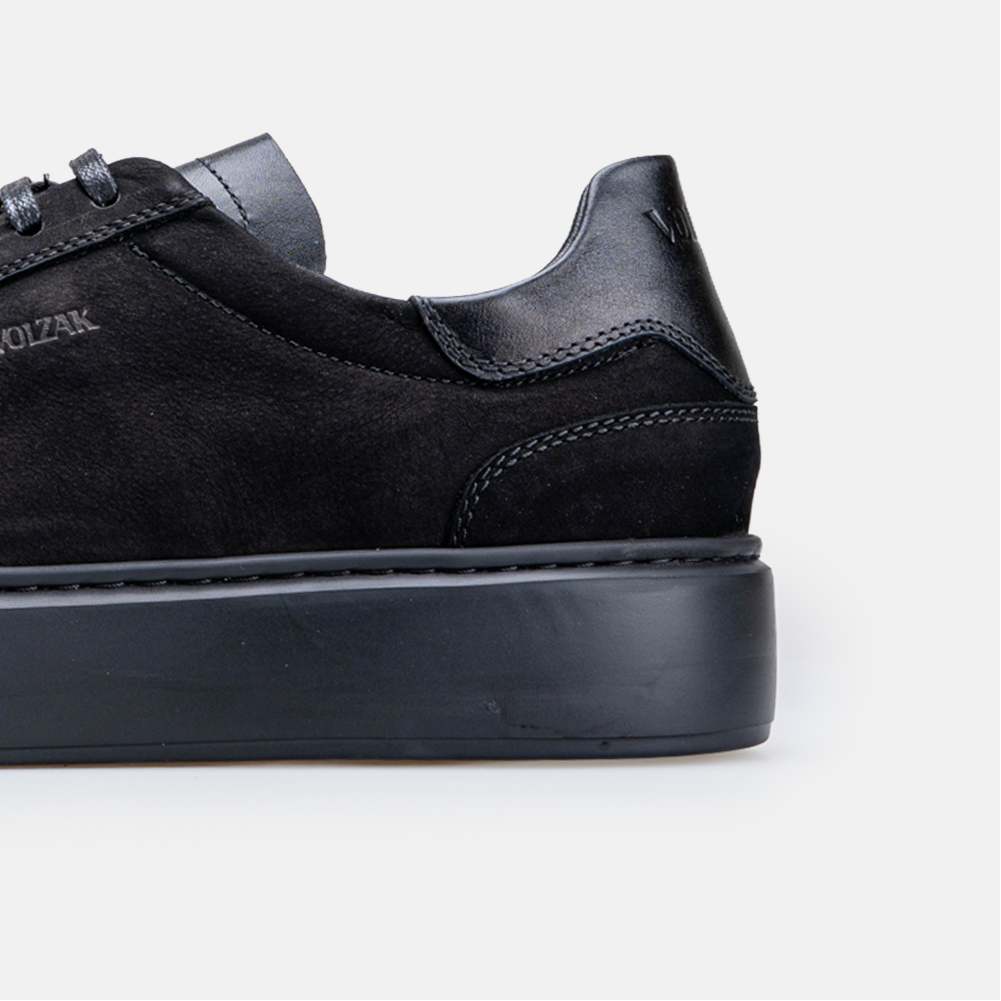 Volzak 7008 Basket en nubuck Noir