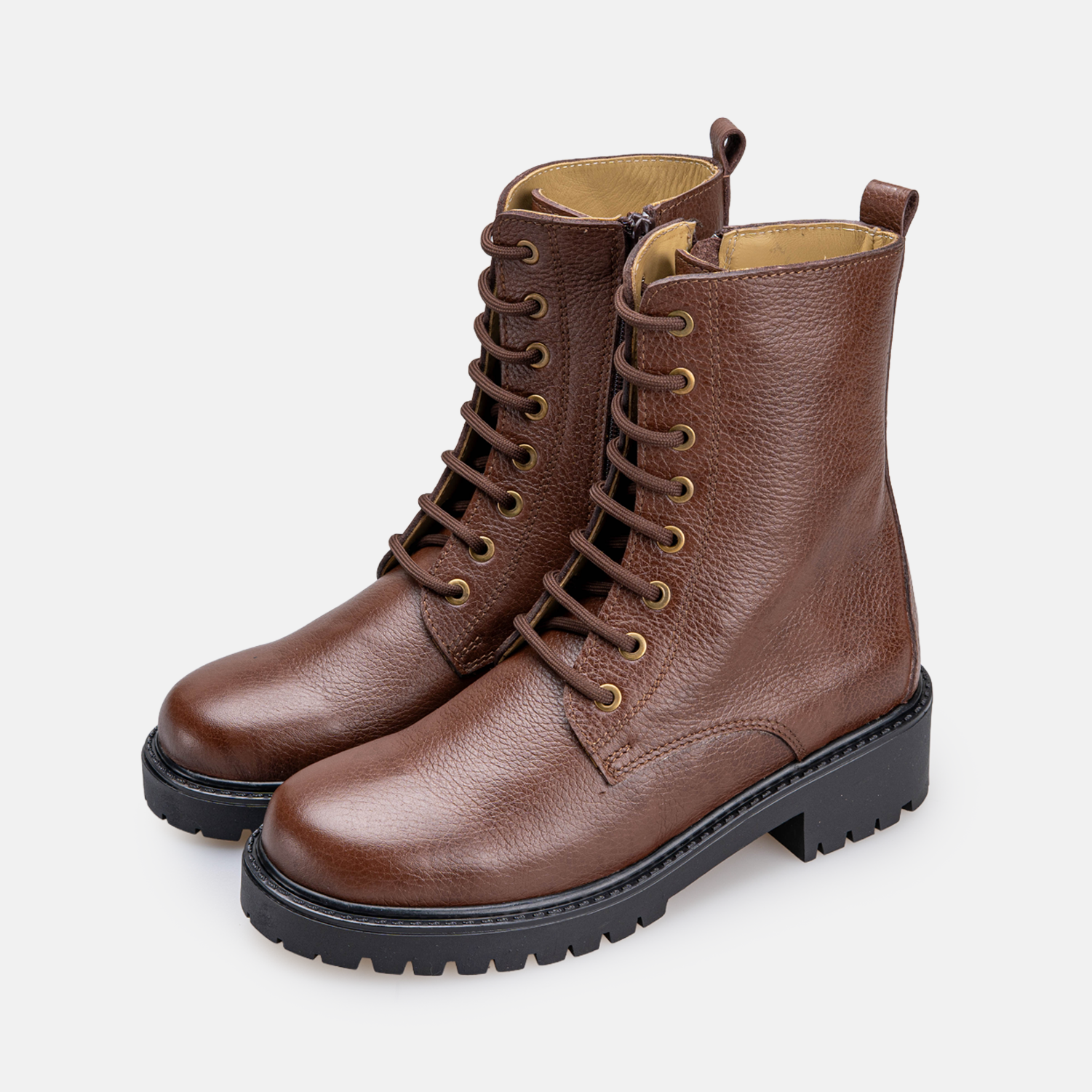 Volzak 4009 Bottine en cuir Marron Grainé