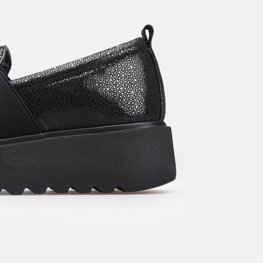 Volzak 618 Chaussure en nubuck Noir