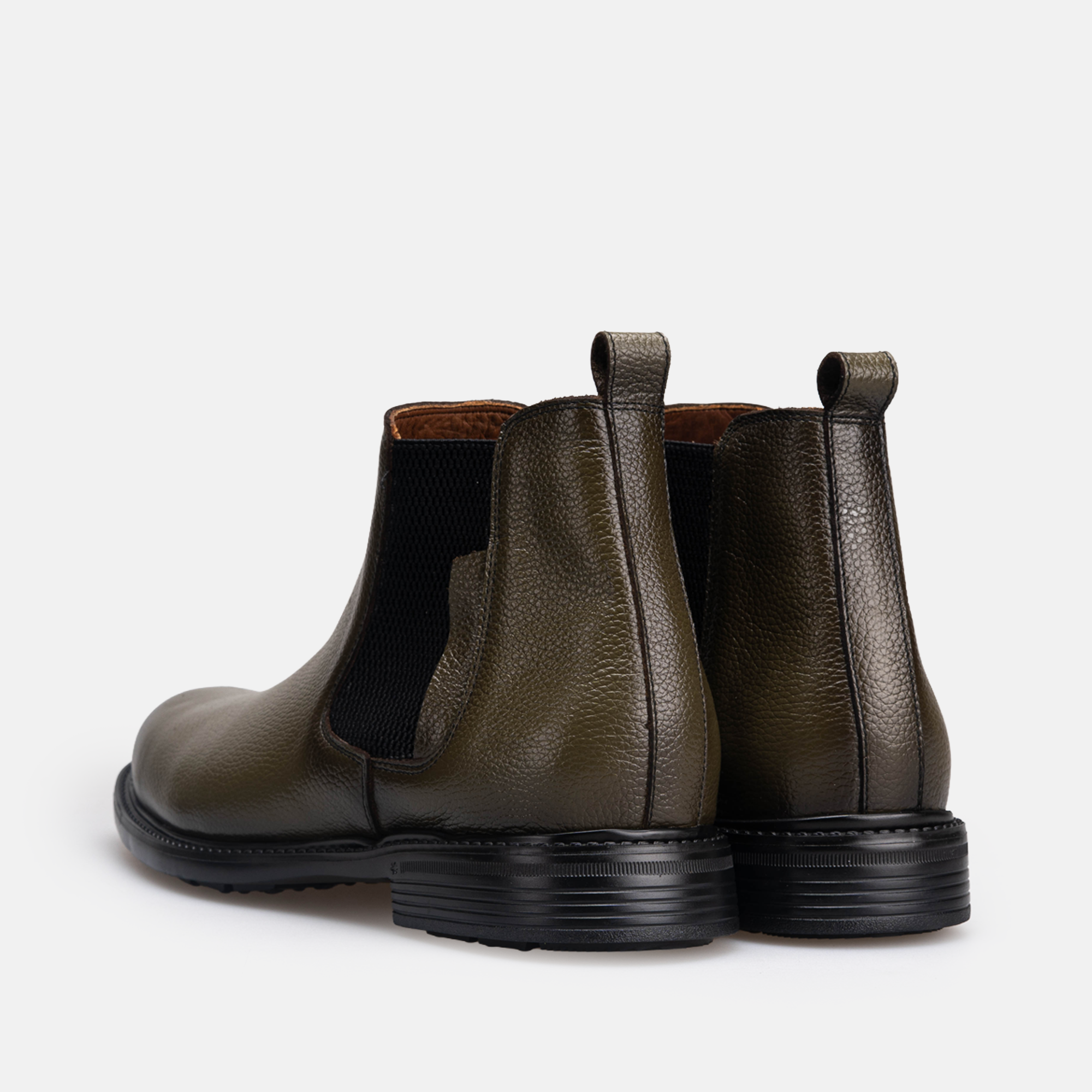 Volzak 5534 Bottine en cuir Vert Grainé