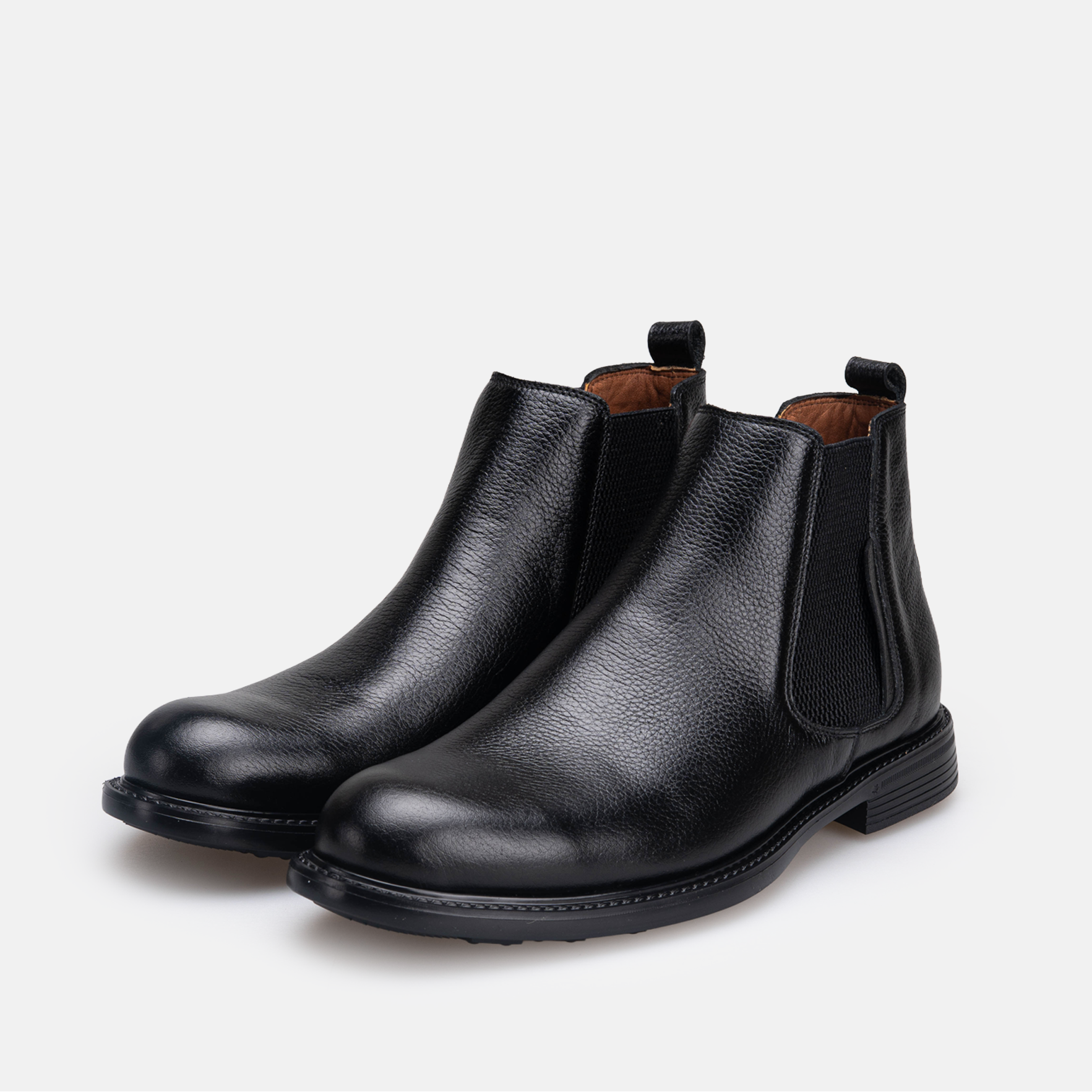 Volzak 5534 Bottine en cuir Noir Grainé