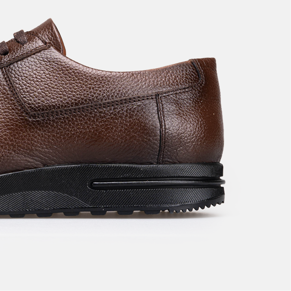 Volzak 5527 basket en cuir Marron Grainé