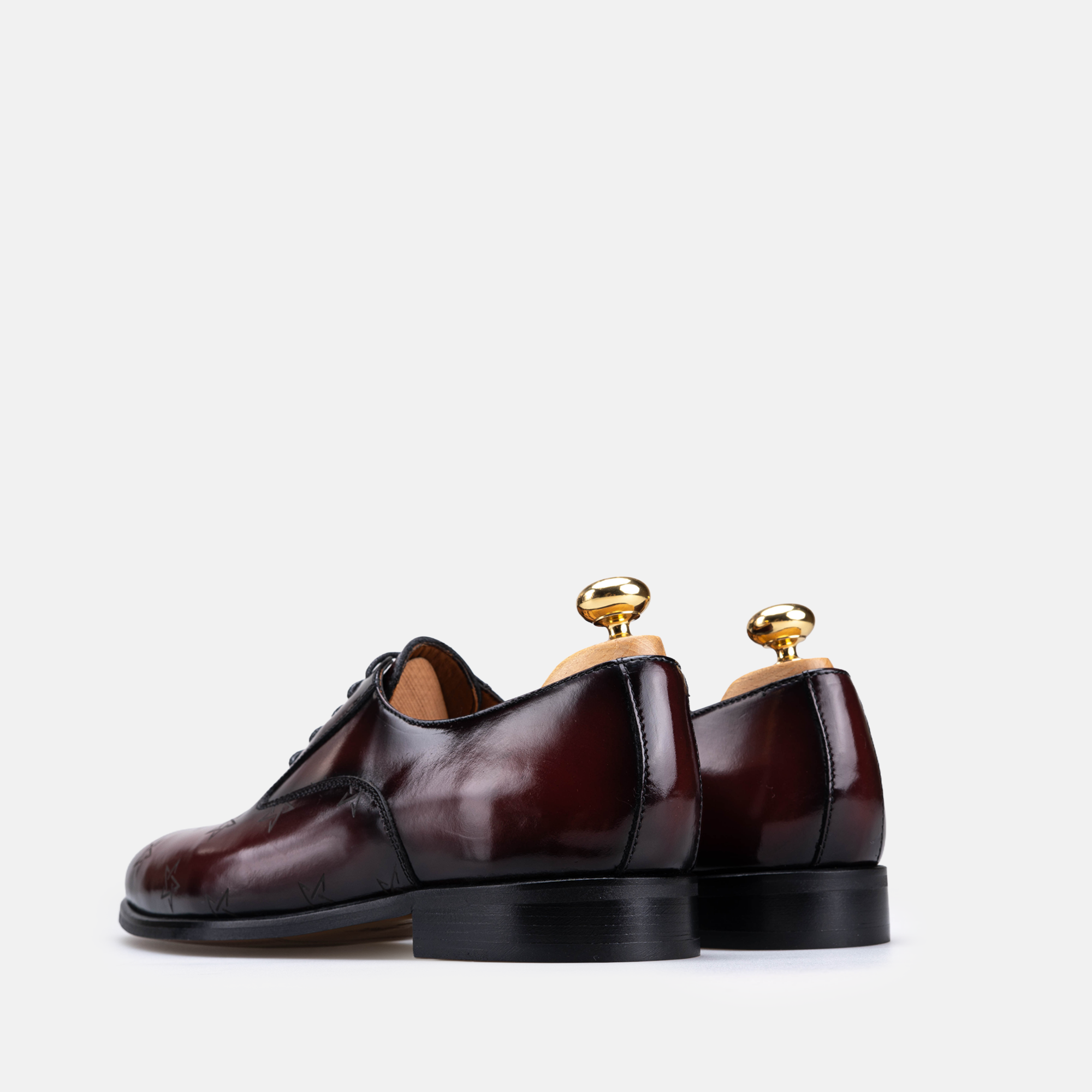 Édition limitée Volzak Morocco chaussure en cuir Bordeaux Démasquable