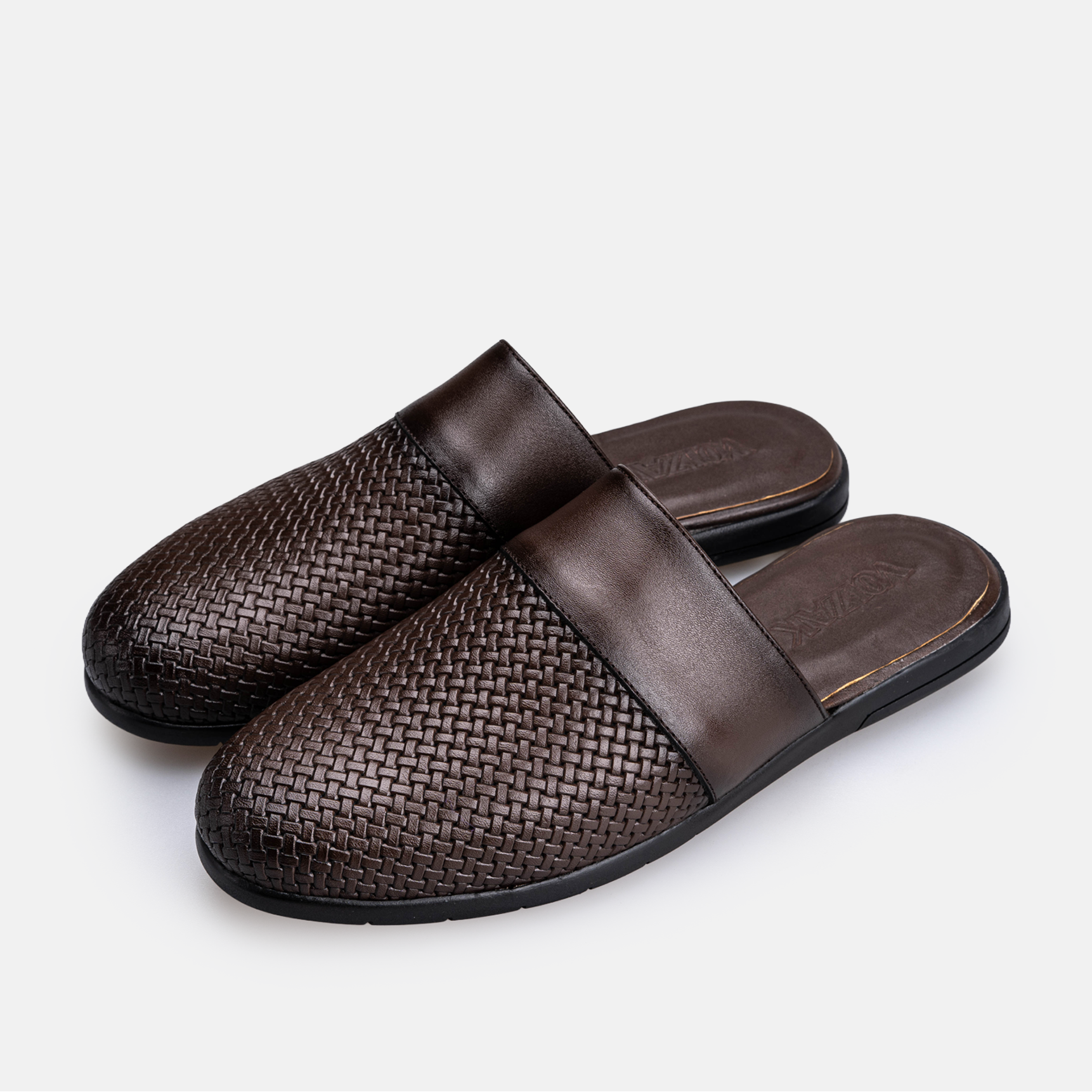 Volzak 5605 Mule en cuir Marron