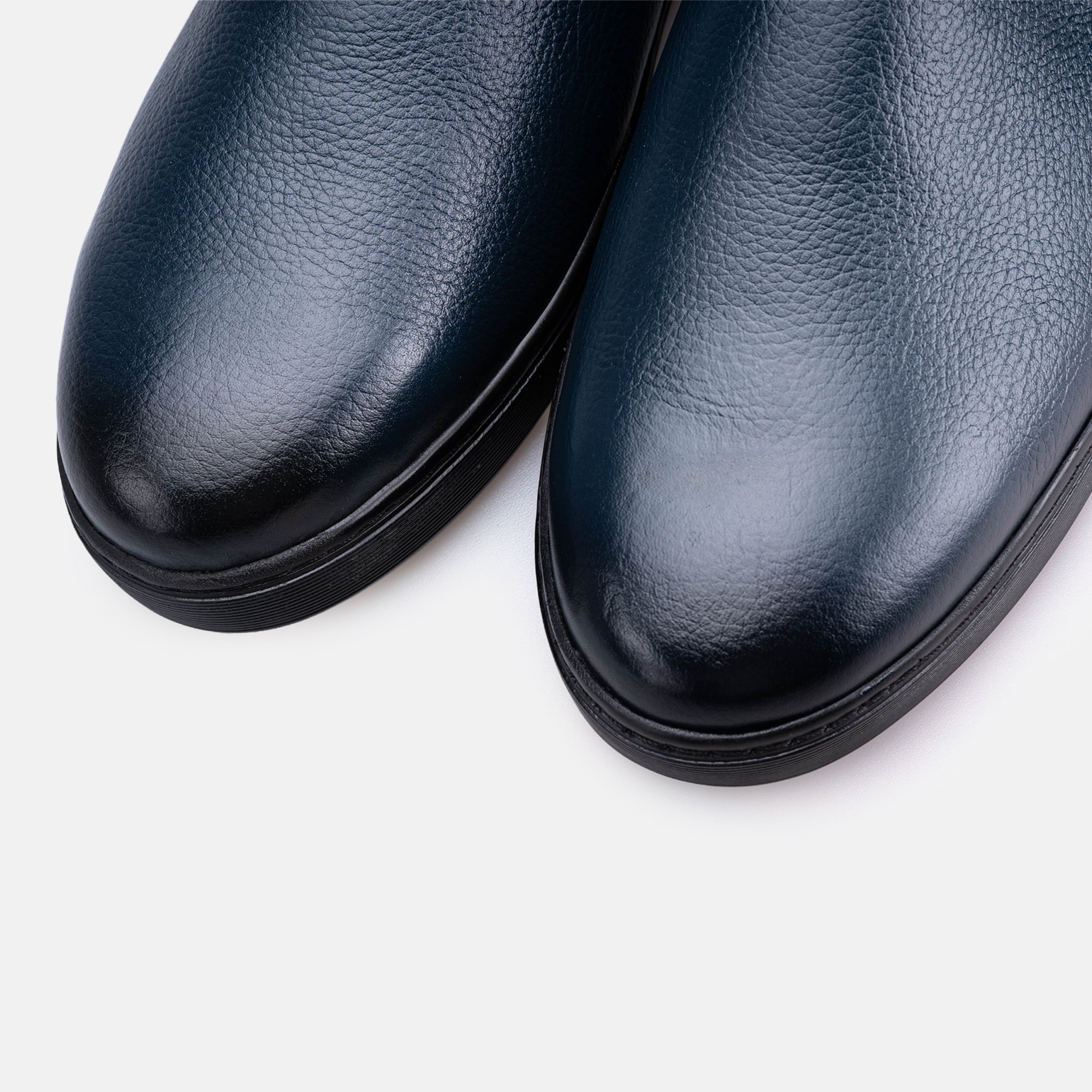 Volzak 5602 Mule en cuir Bleu Grainé