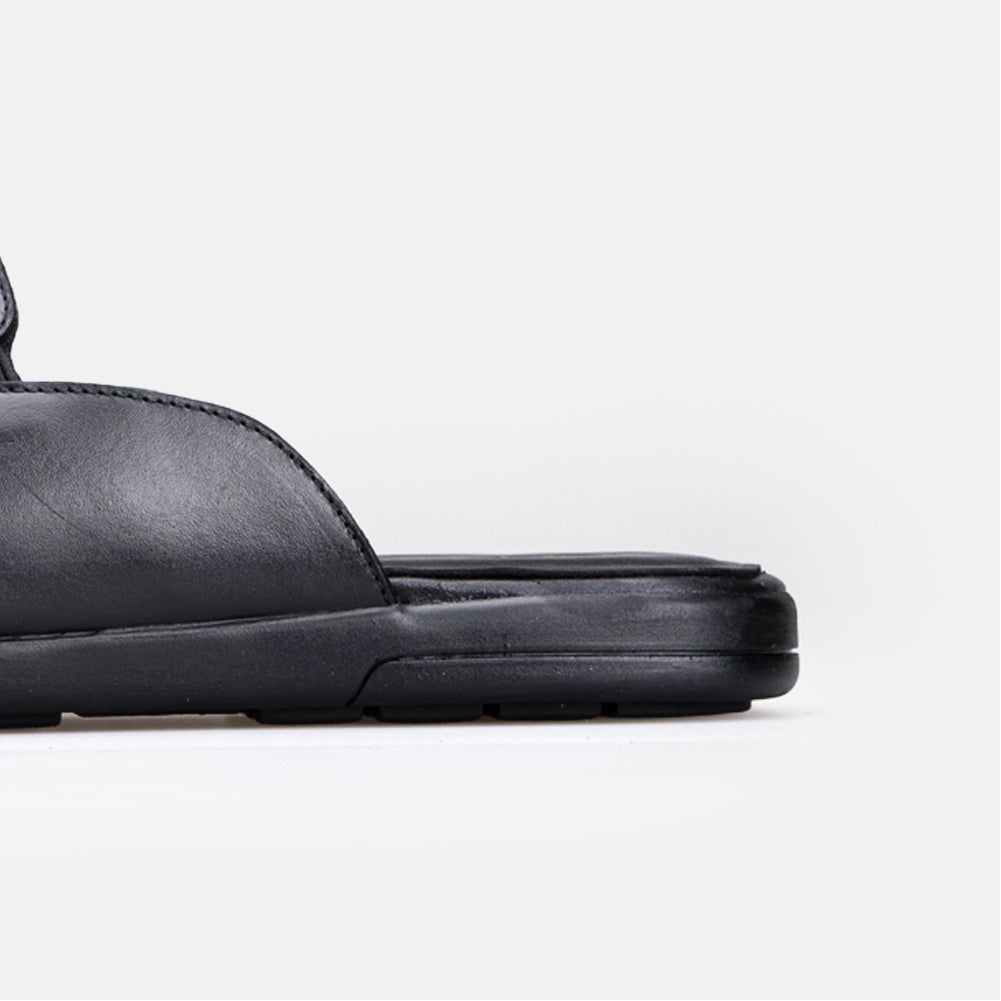 Volzak 5601 Mule en cuir Noir