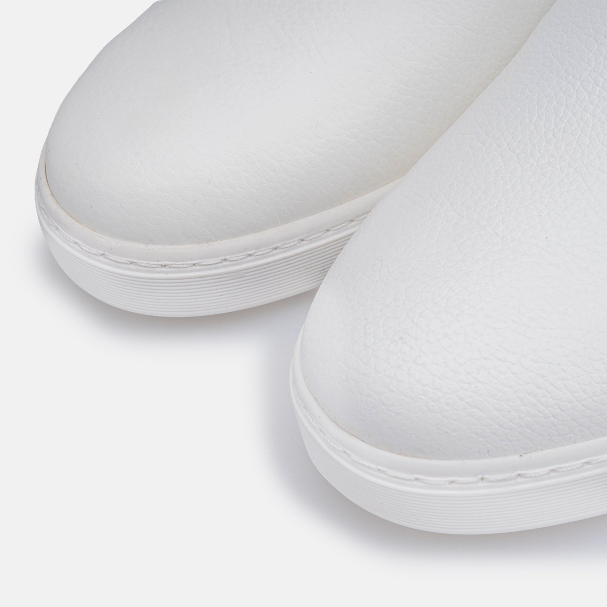 Volzak 5602 Mule en cuir Blanc Grainé