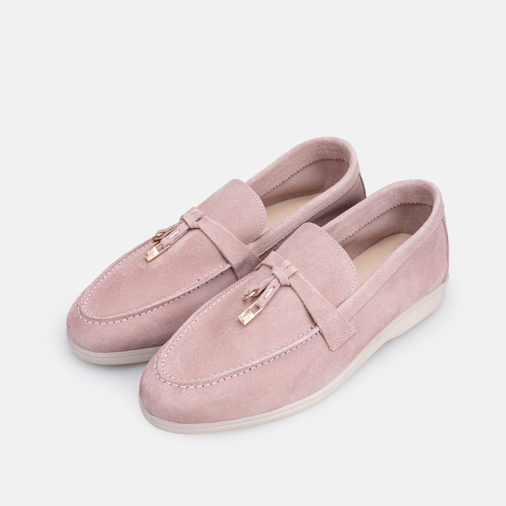 Volzak 32 mocassin en daim Rose