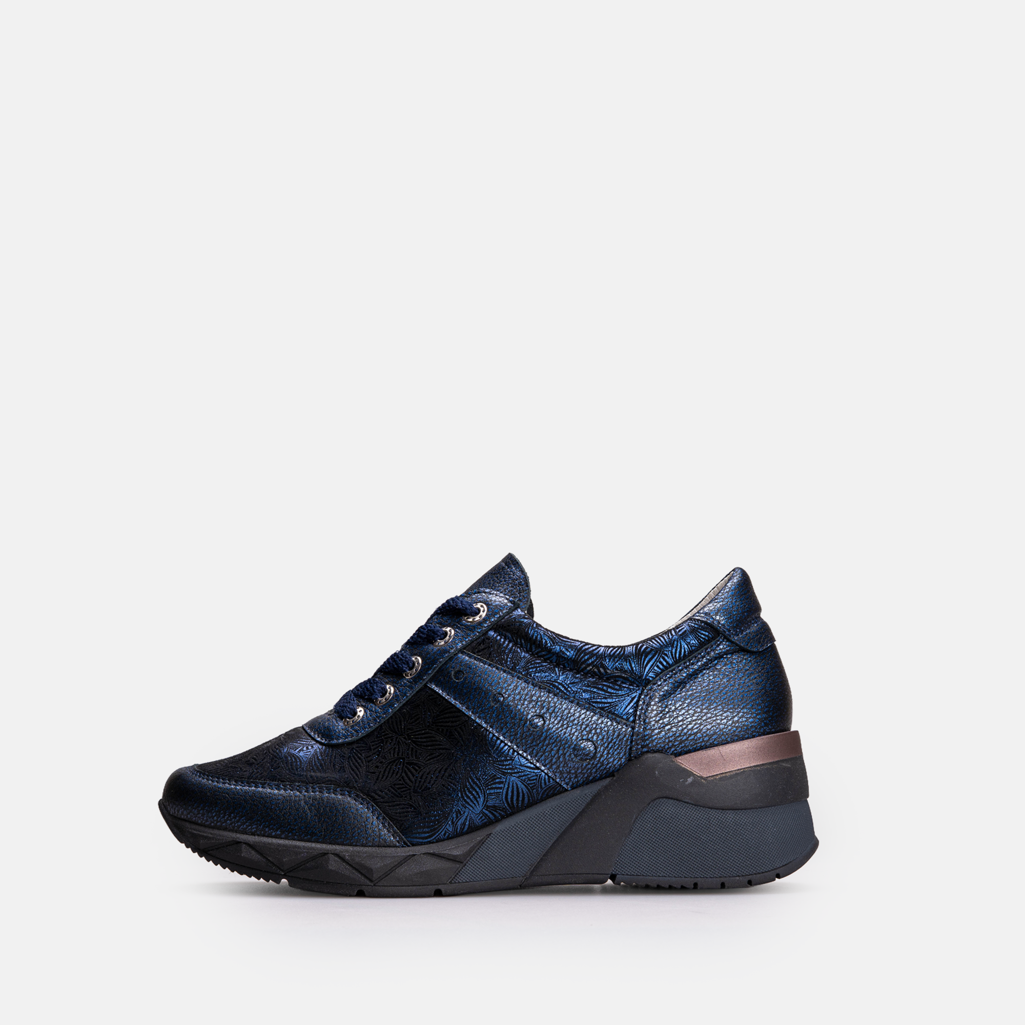 Volzak 701 Basket en cuir Bleu