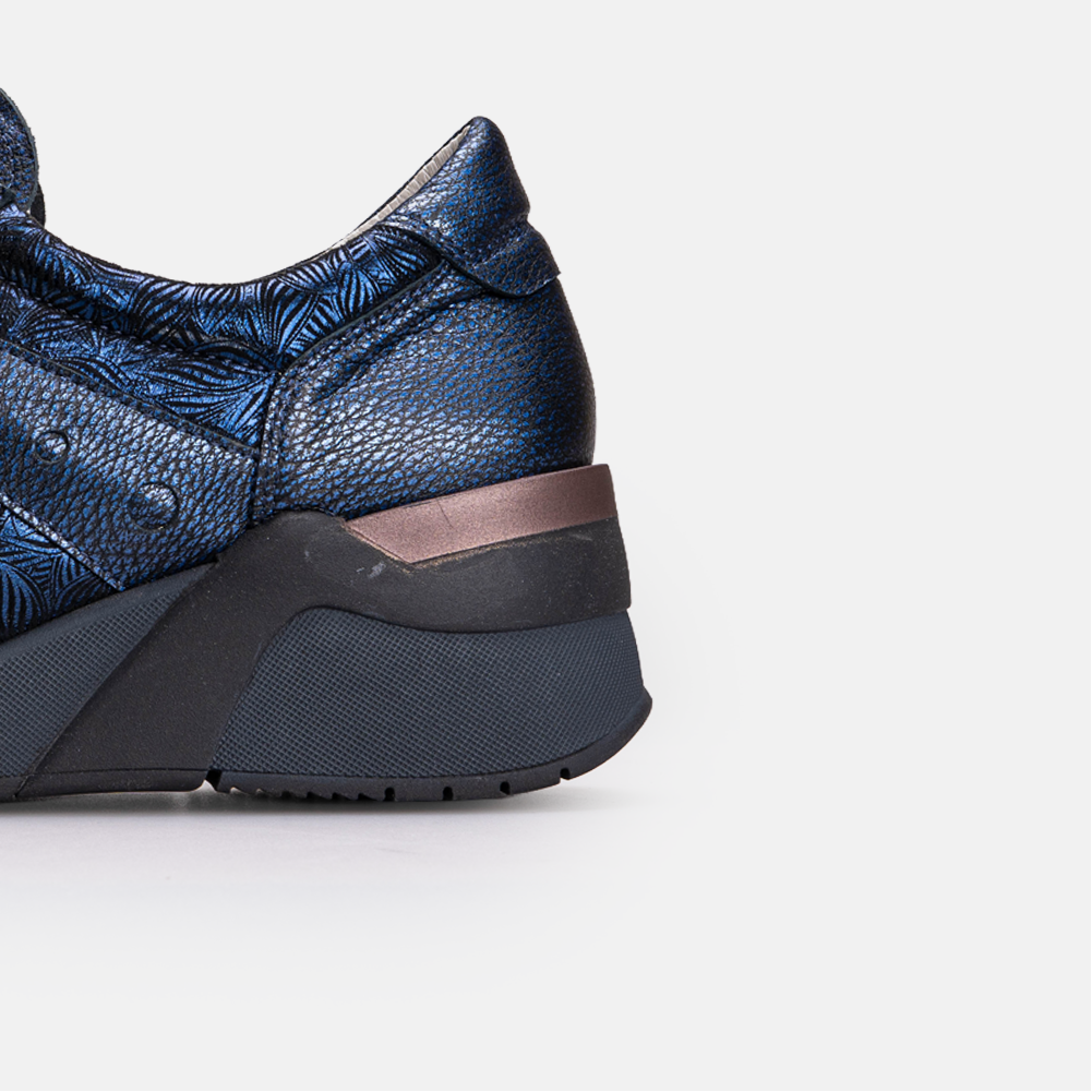 Volzak 701 Basket en cuir Bleu