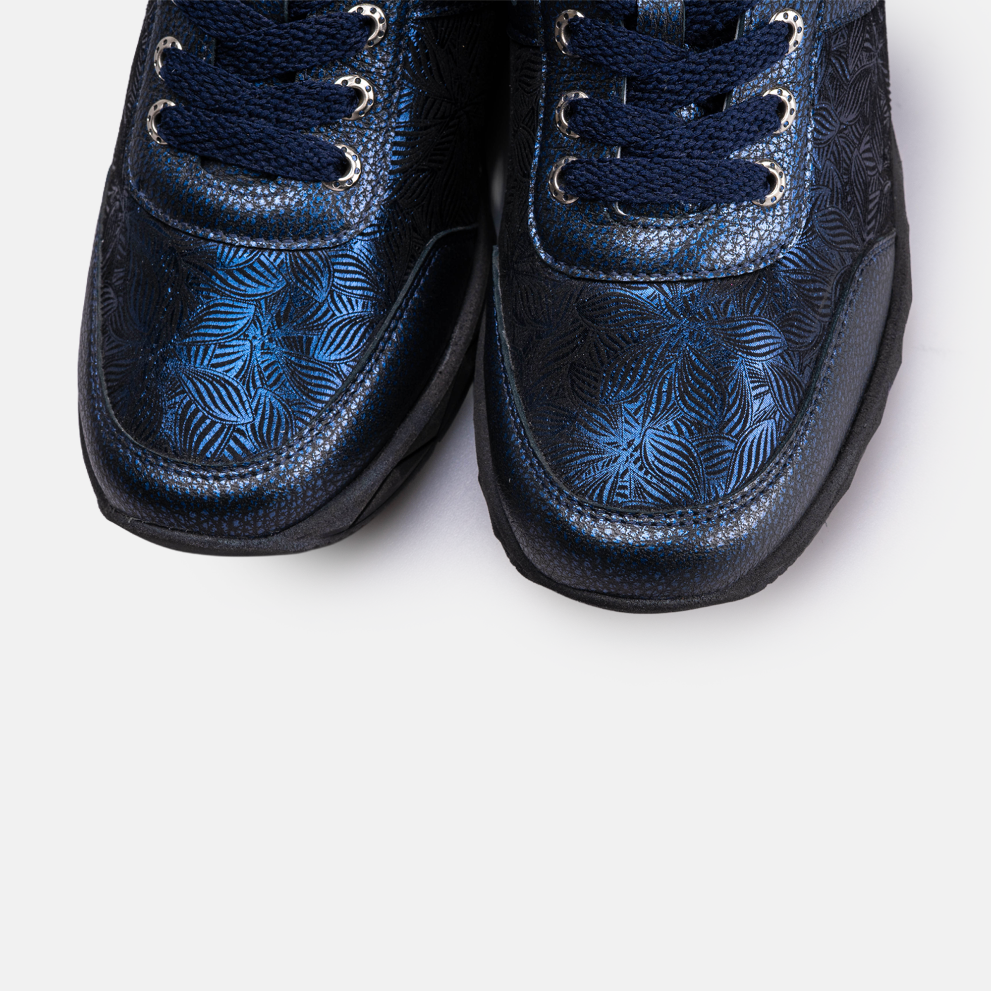 Volzak 701 Basket en cuir Bleu