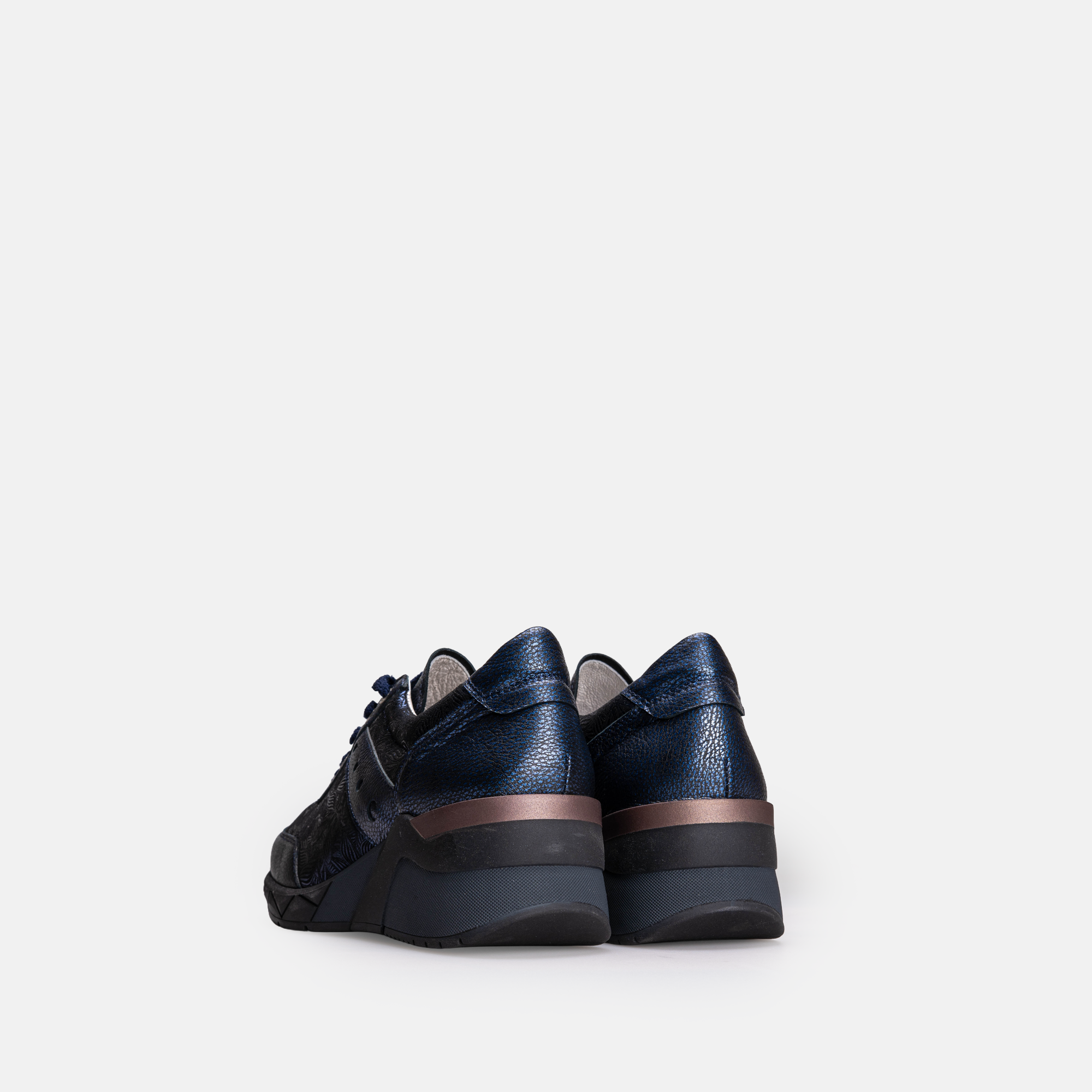 Volzak 701 Basket en cuir Bleu