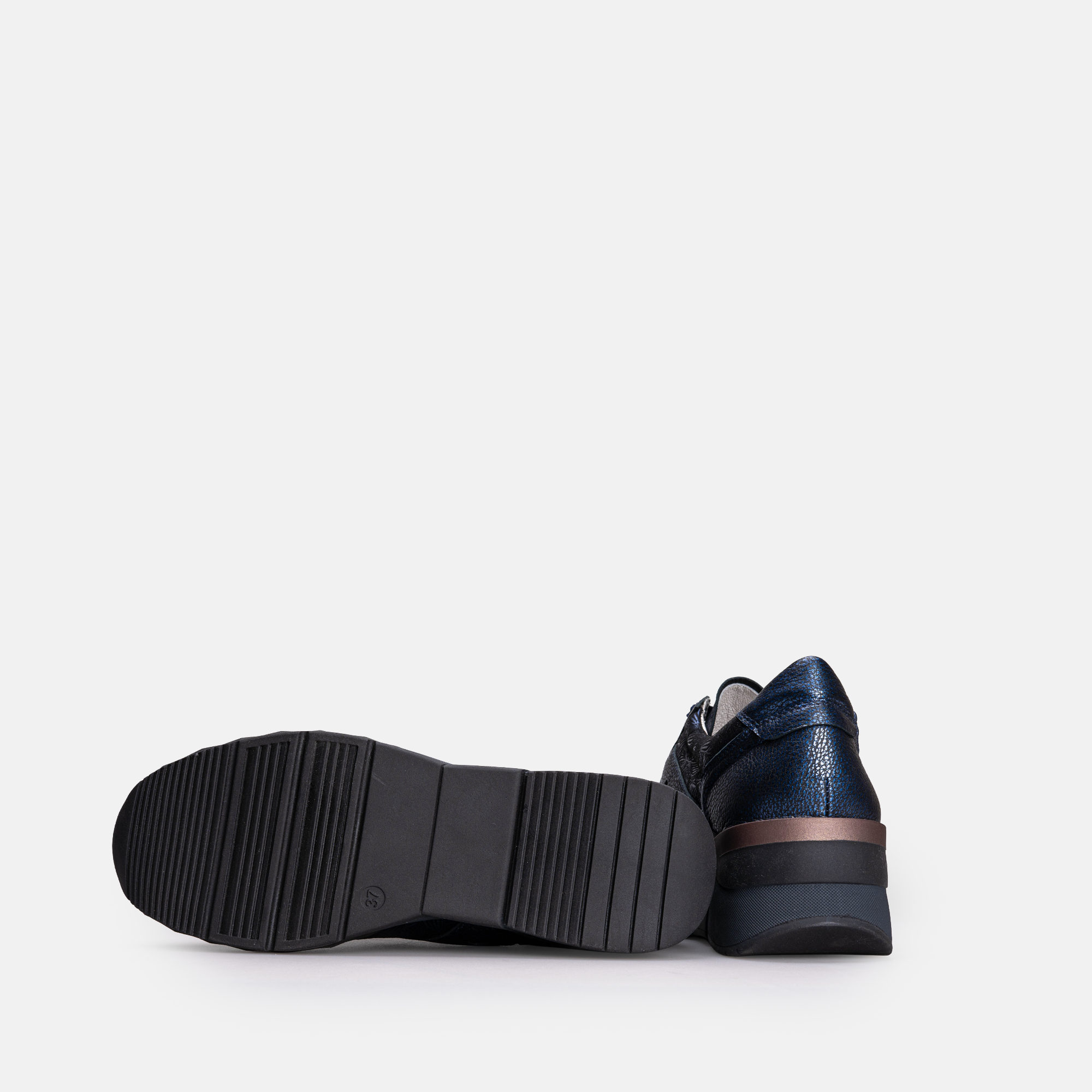 Volzak 701 Basket en cuir Bleu