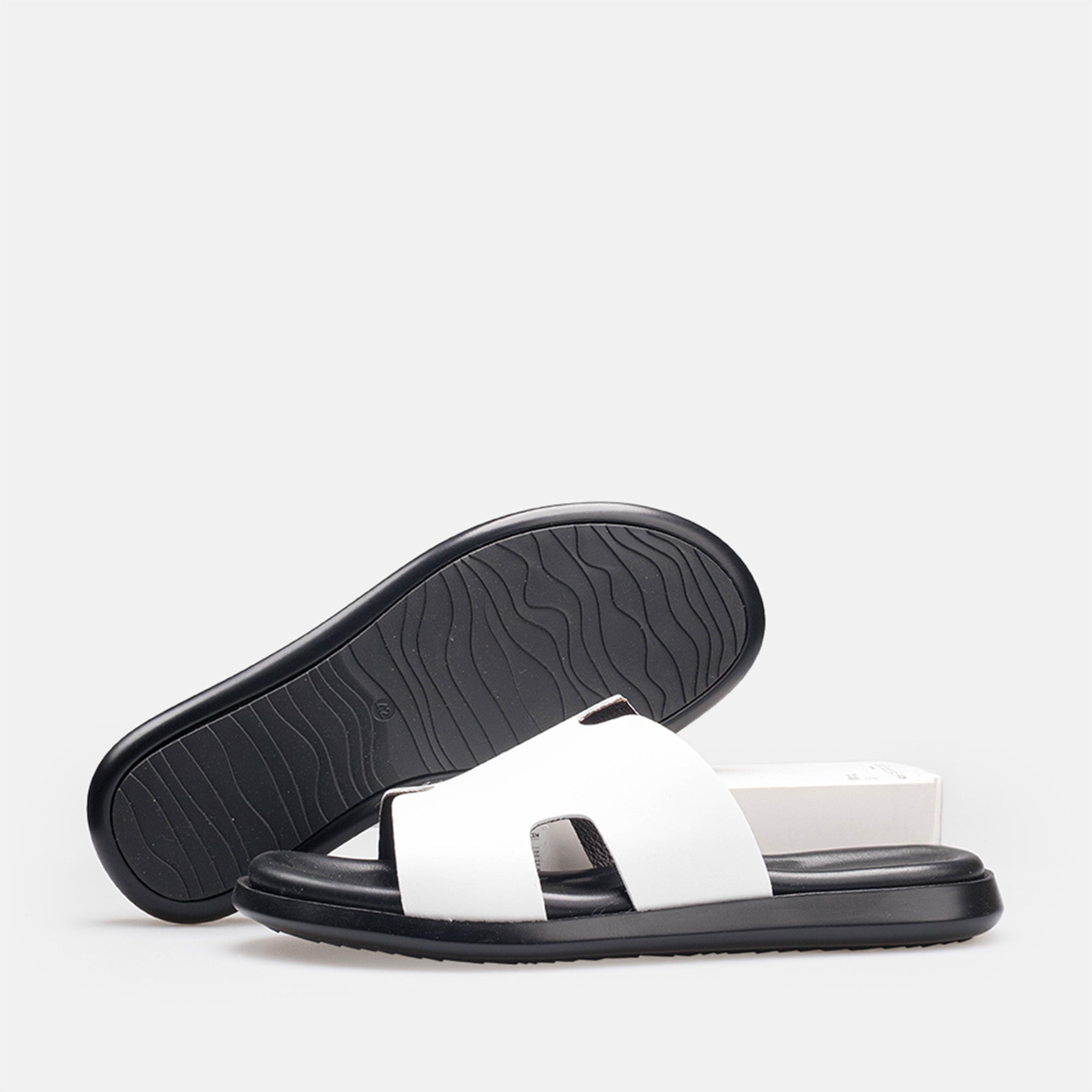 Volzak 5405 Leather Sandal White